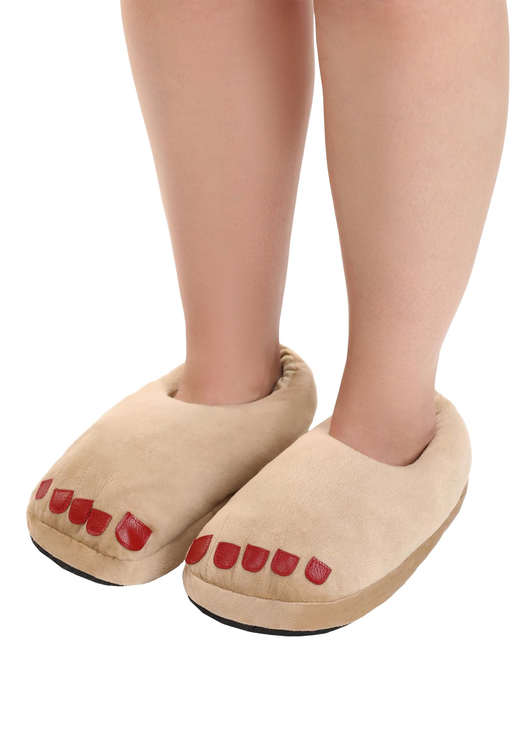 Women's Caveman Feet Costume Slippers 2 Women's Caveman Feet Costume Slippers