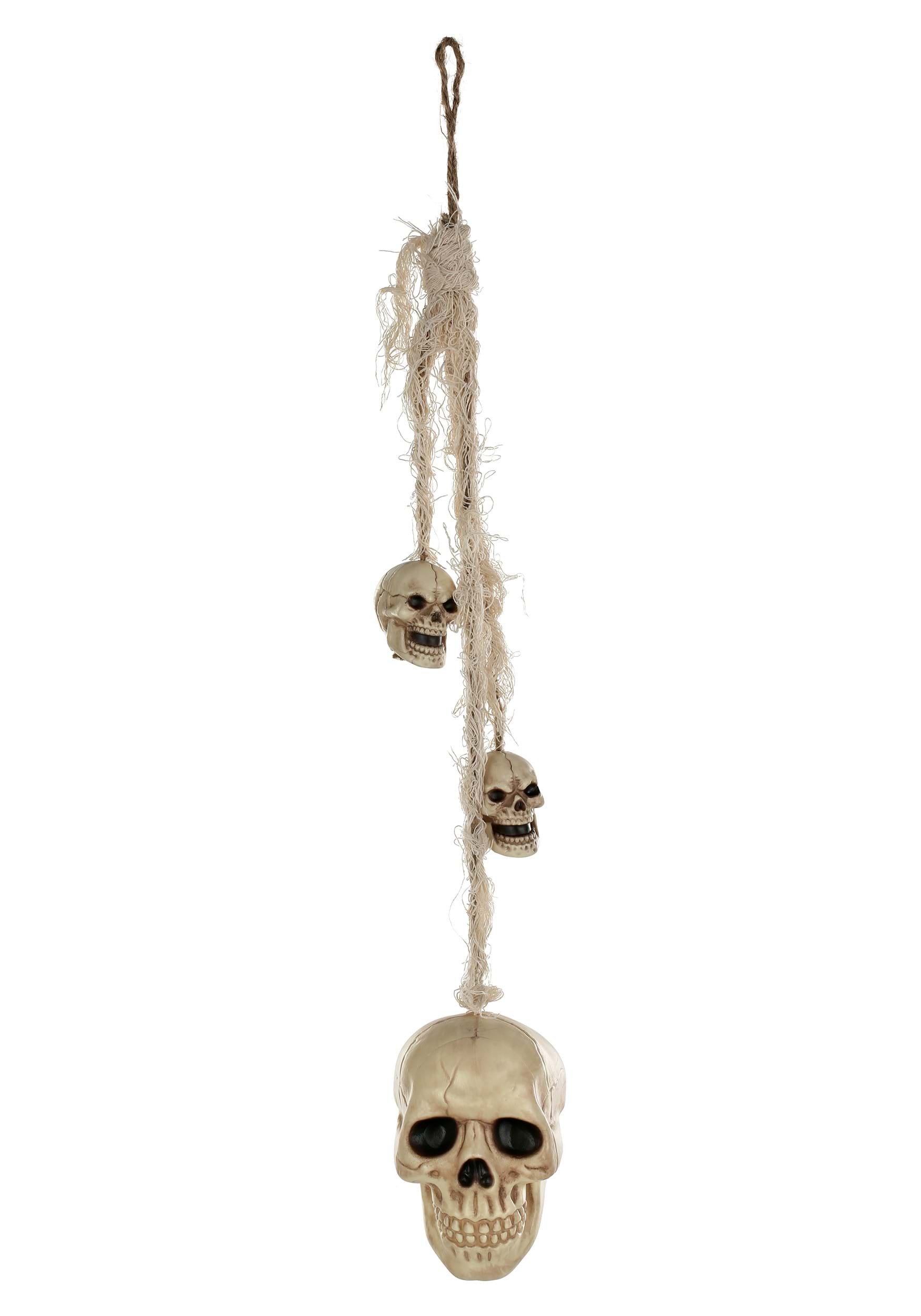 20-Inch Hanging Skulls Prop Decoration