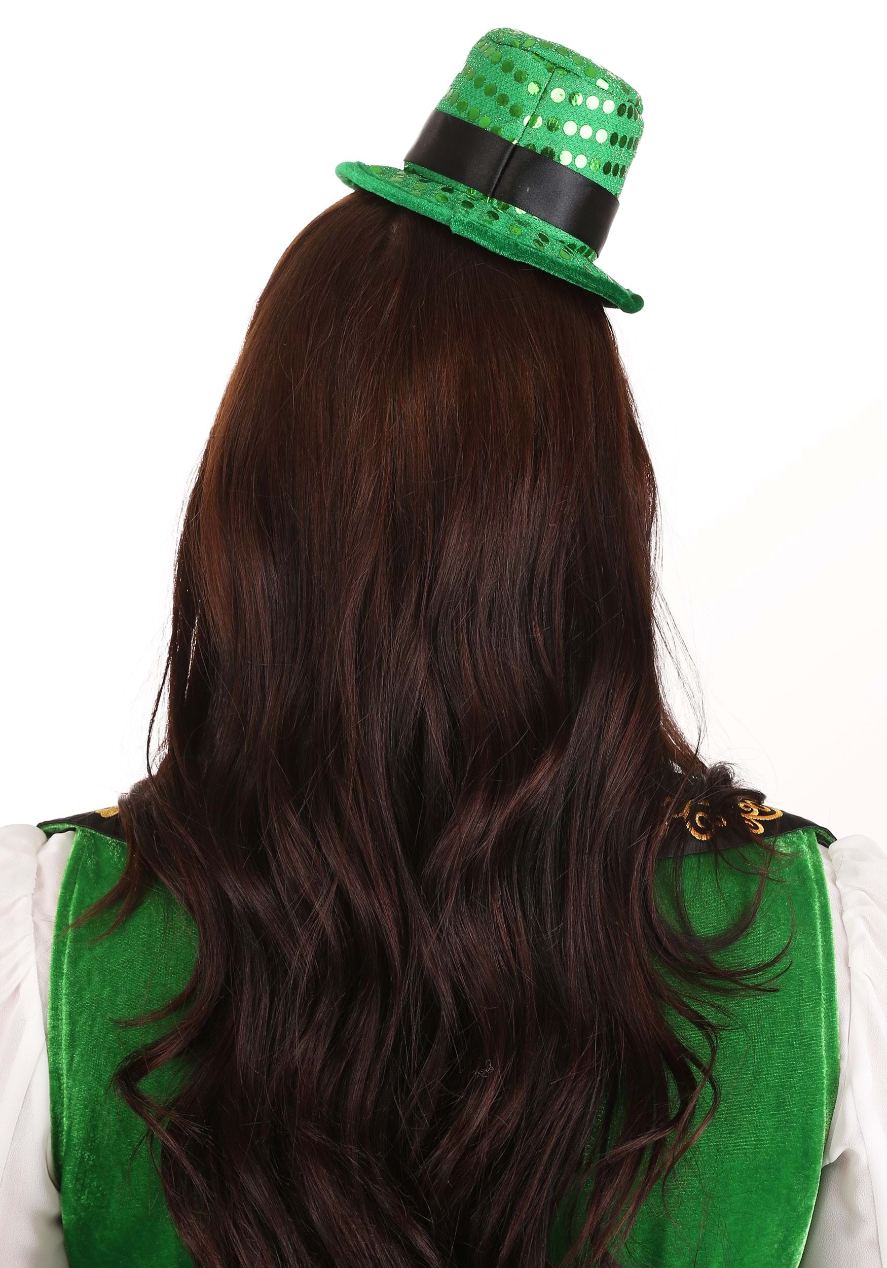 Sequin Mini Leprechaun Hat Costume Headband