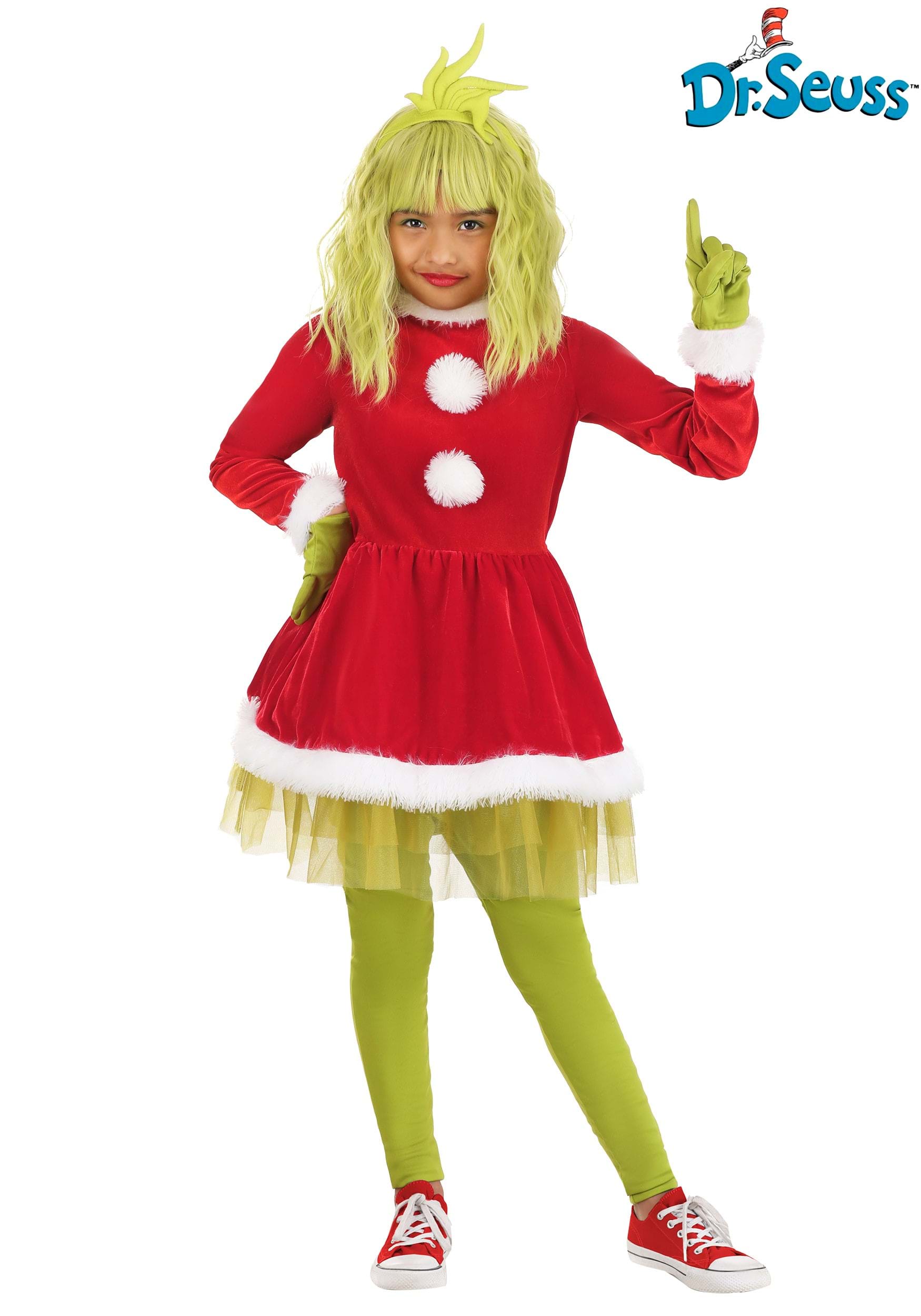 Girl's Dr. Seuss The Grinch Costume Dress