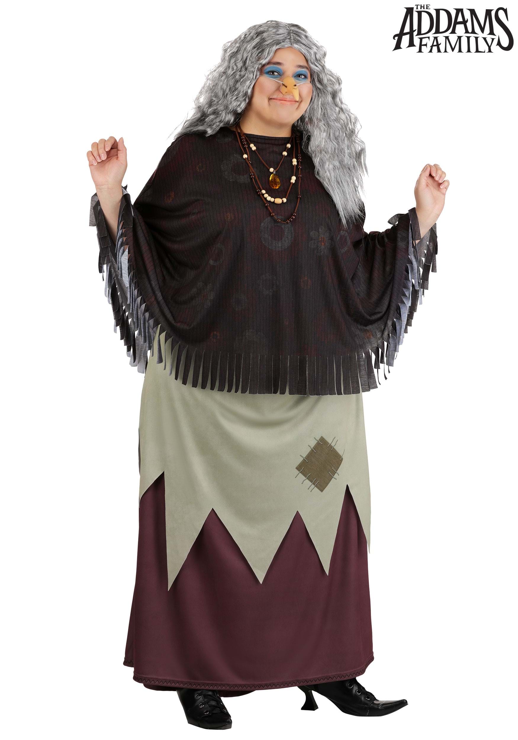 Women's Plus Size 2019 Addams Family Grandmama Costume