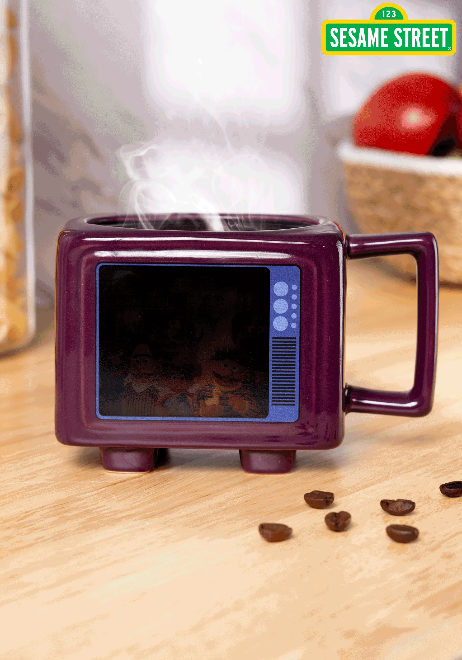 Sesame Street Heat Reveal TV Shape Mug for Adults