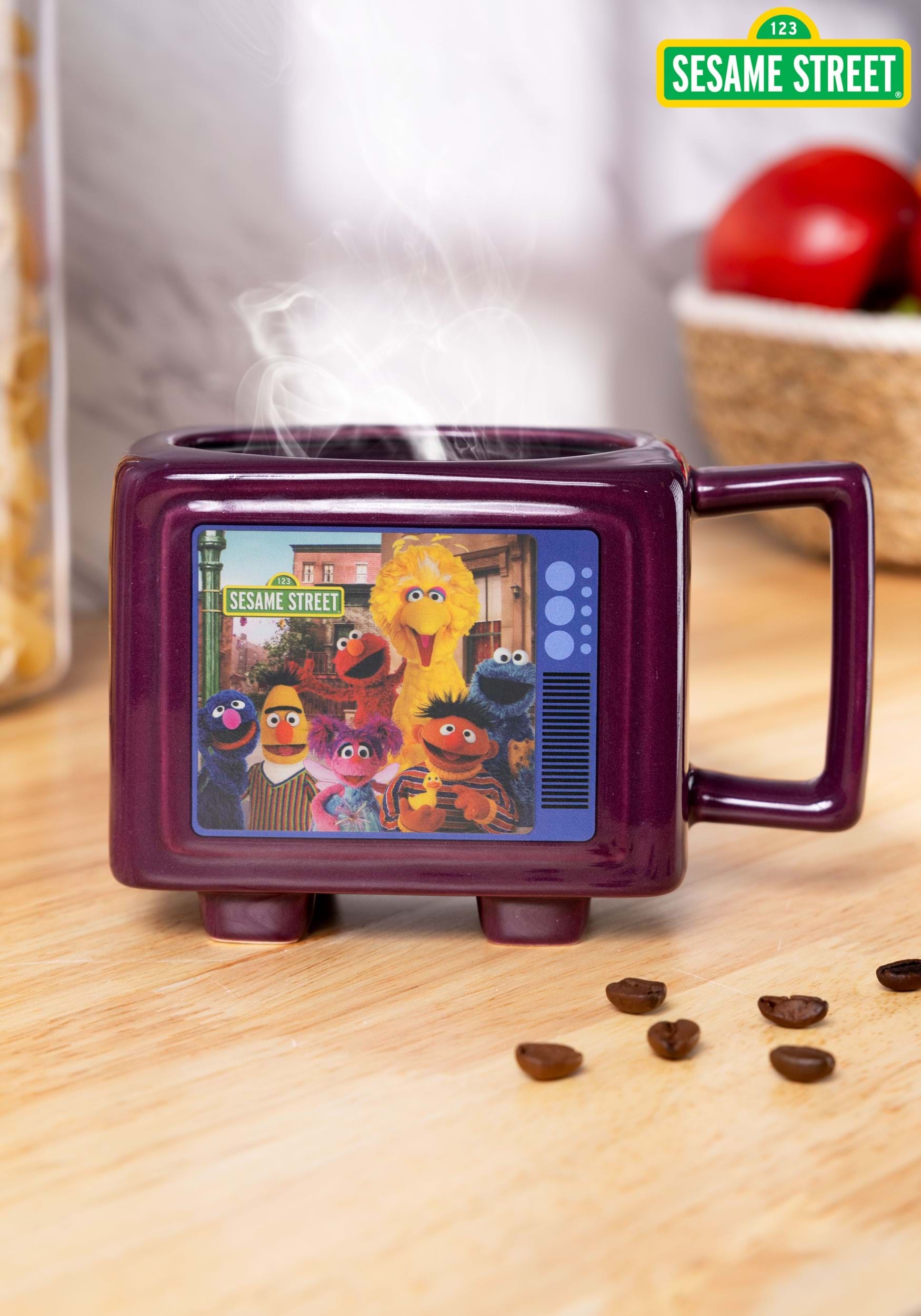 Sesame Street Heat Reveal TV Shape Mug for Adults