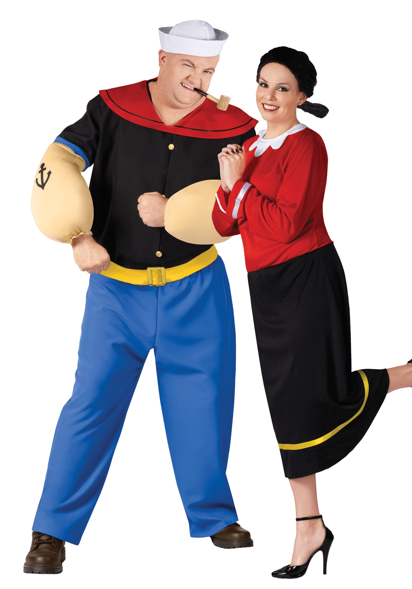 Men's Popeye the Sailor Man Plus Size Costume 2 Men's Popeye the Sailor Man Plus Size Costume