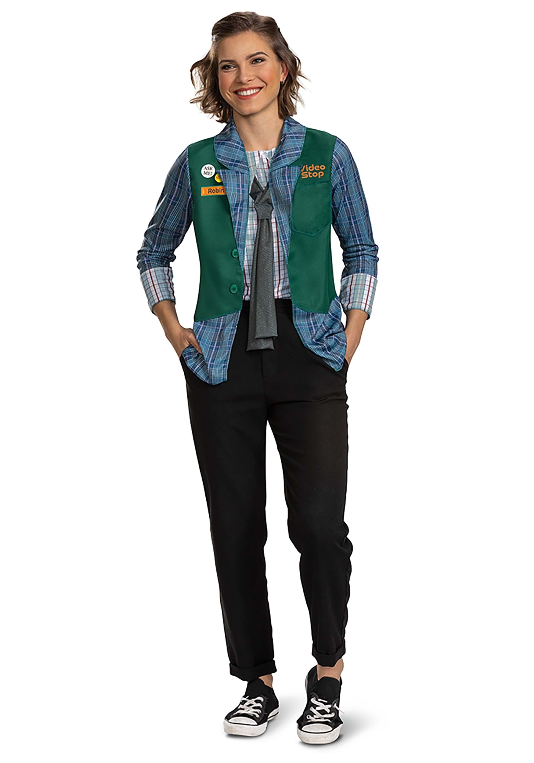 Adult Stranger Things Deluxe Video Robin S4 Costume 1 Adult Stranger Things Deluxe Video Robin S4 Costume