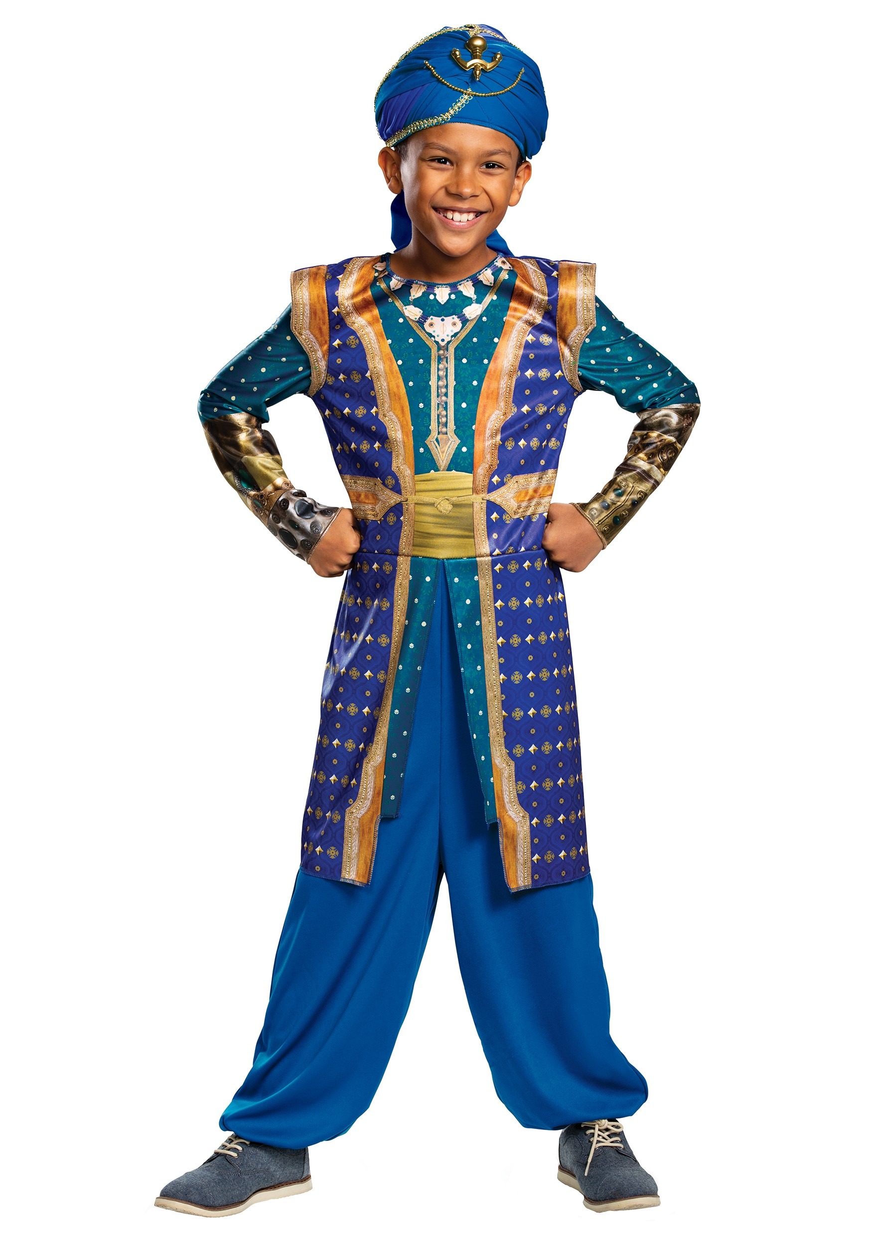 Live Action Boys Aladdin Genie Costume 1 Live Action Boys Aladdin Genie Costume