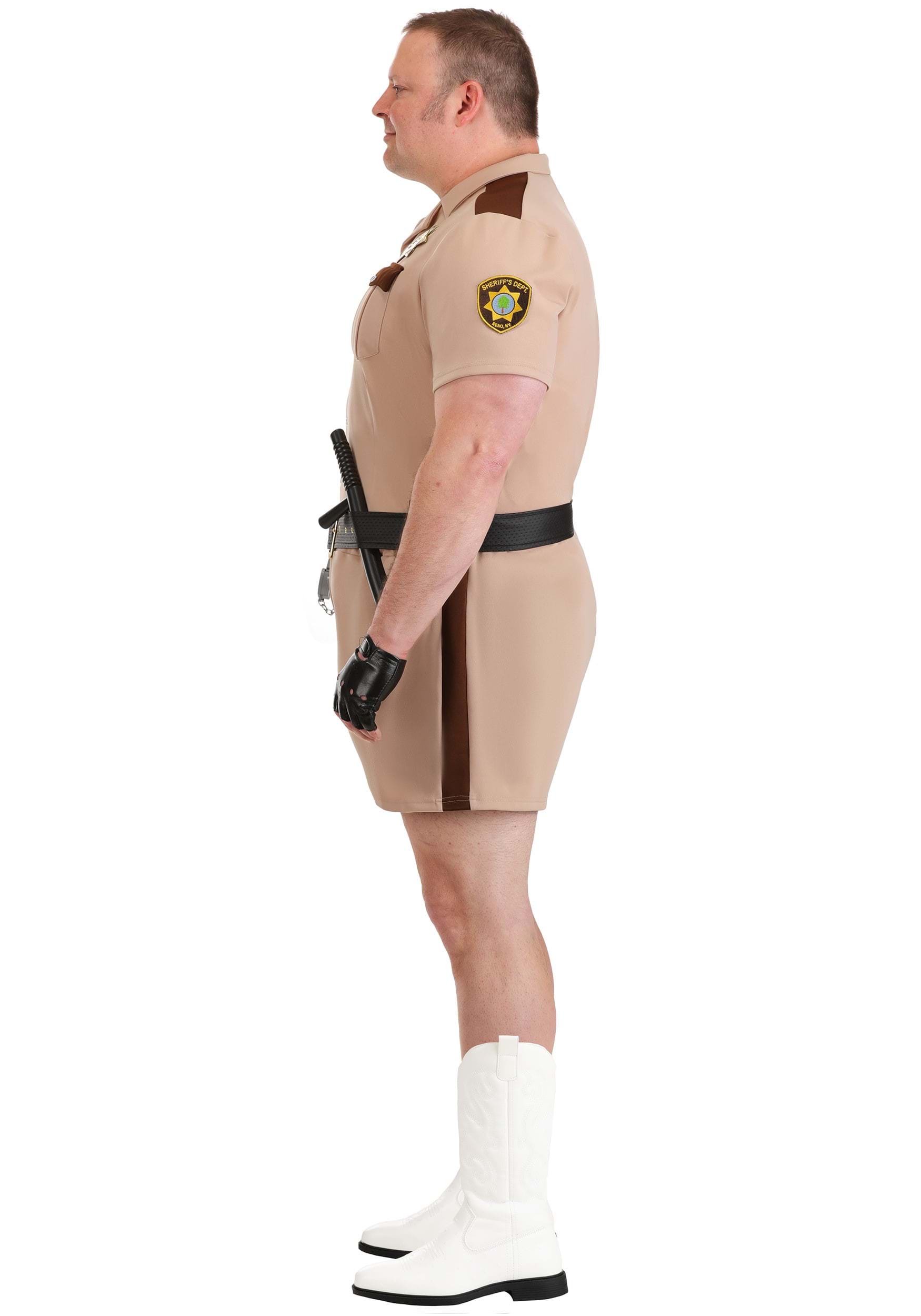Men's Plus Size Deluxe Reno 911 Lt. Dangle Costume 3 Men's Plus Size Deluxe Reno 911 Lt. Dangle Costume