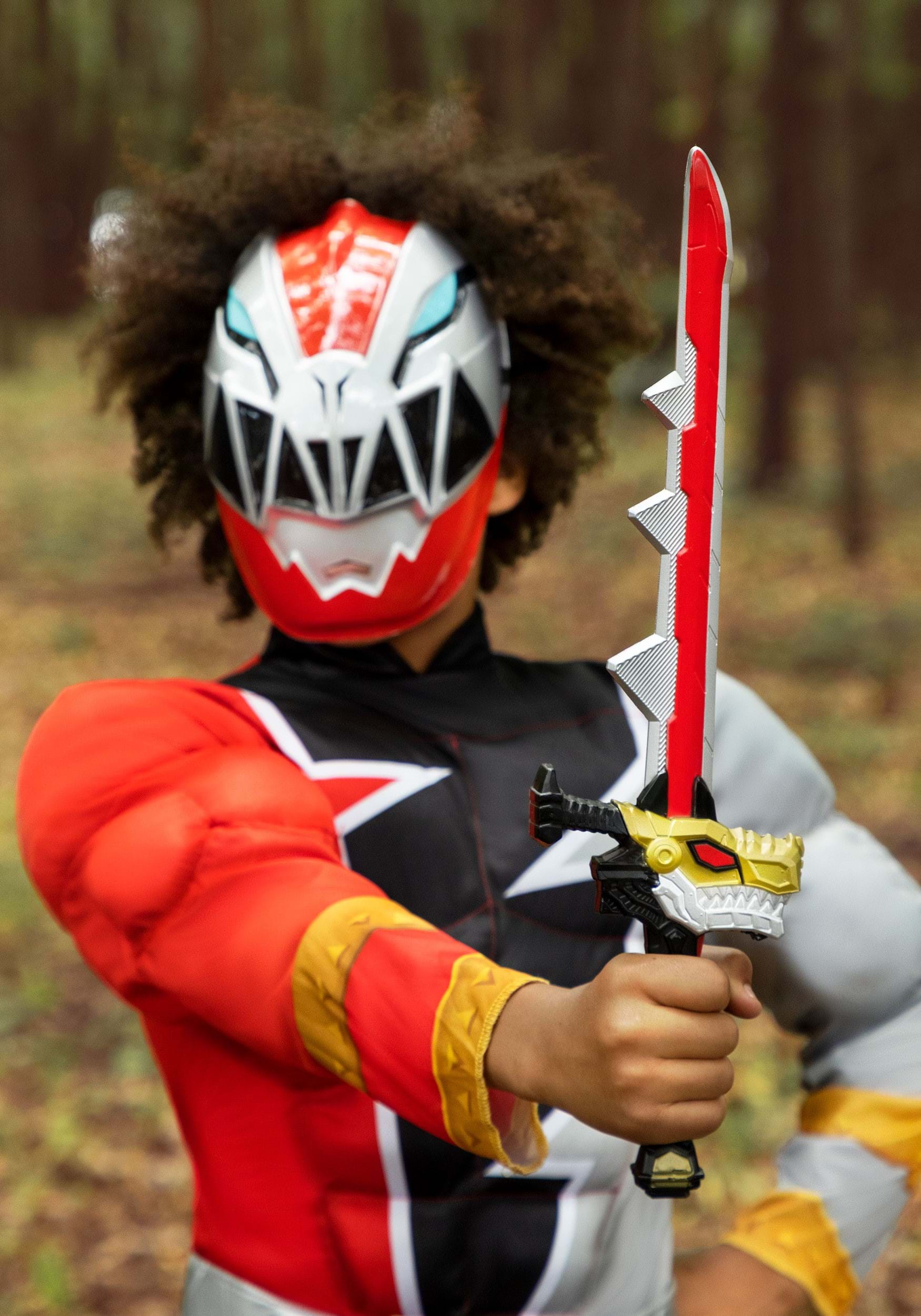 Power Rangers Kid's Dino Fury Red Ranger Costume 3 Power Rangers Kid's Dino Fury Red Ranger Costume