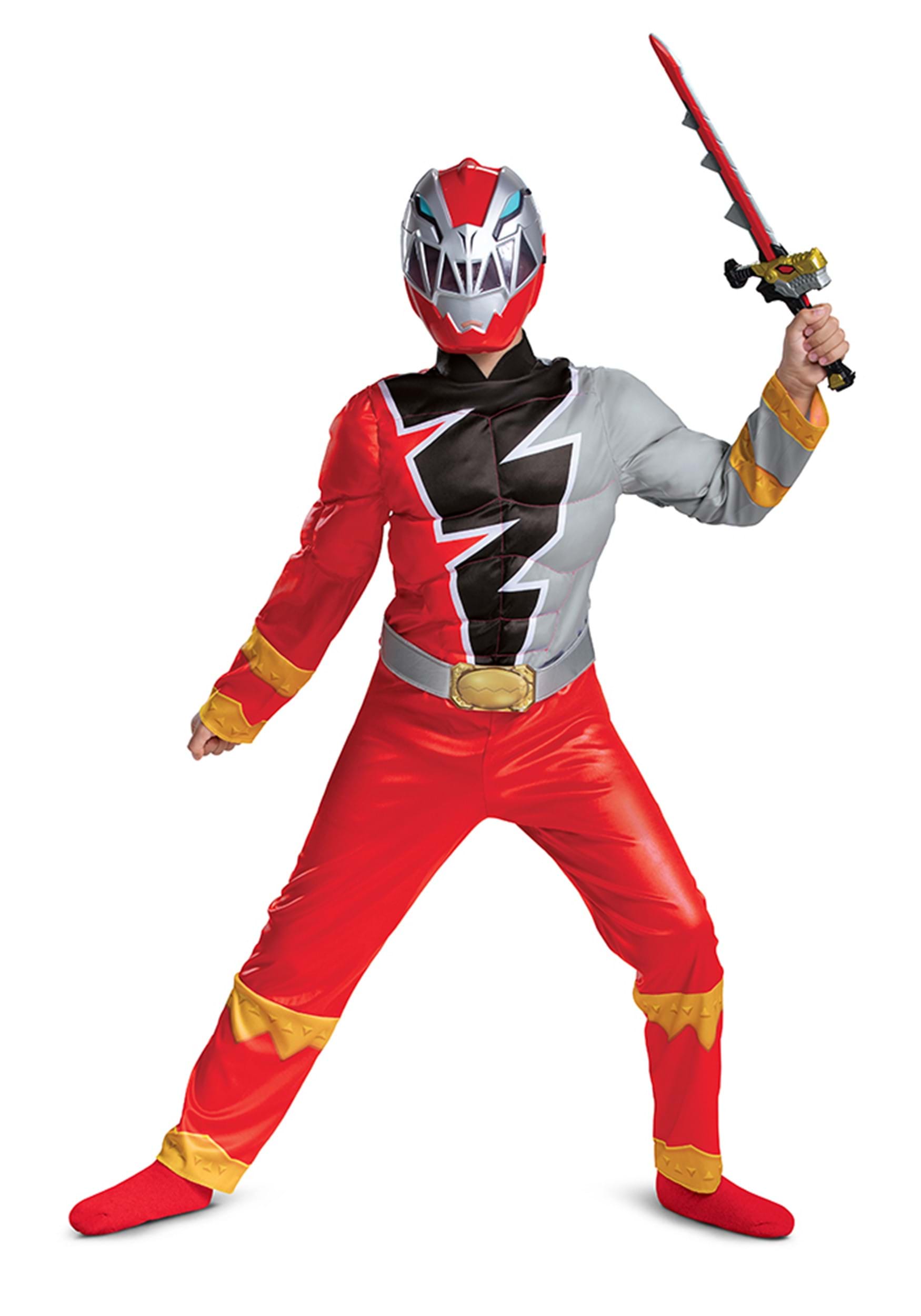 Power Rangers Kid's Dino Fury Red Ranger Costume 8 Power Rangers Kid's Dino Fury Red Ranger Costume