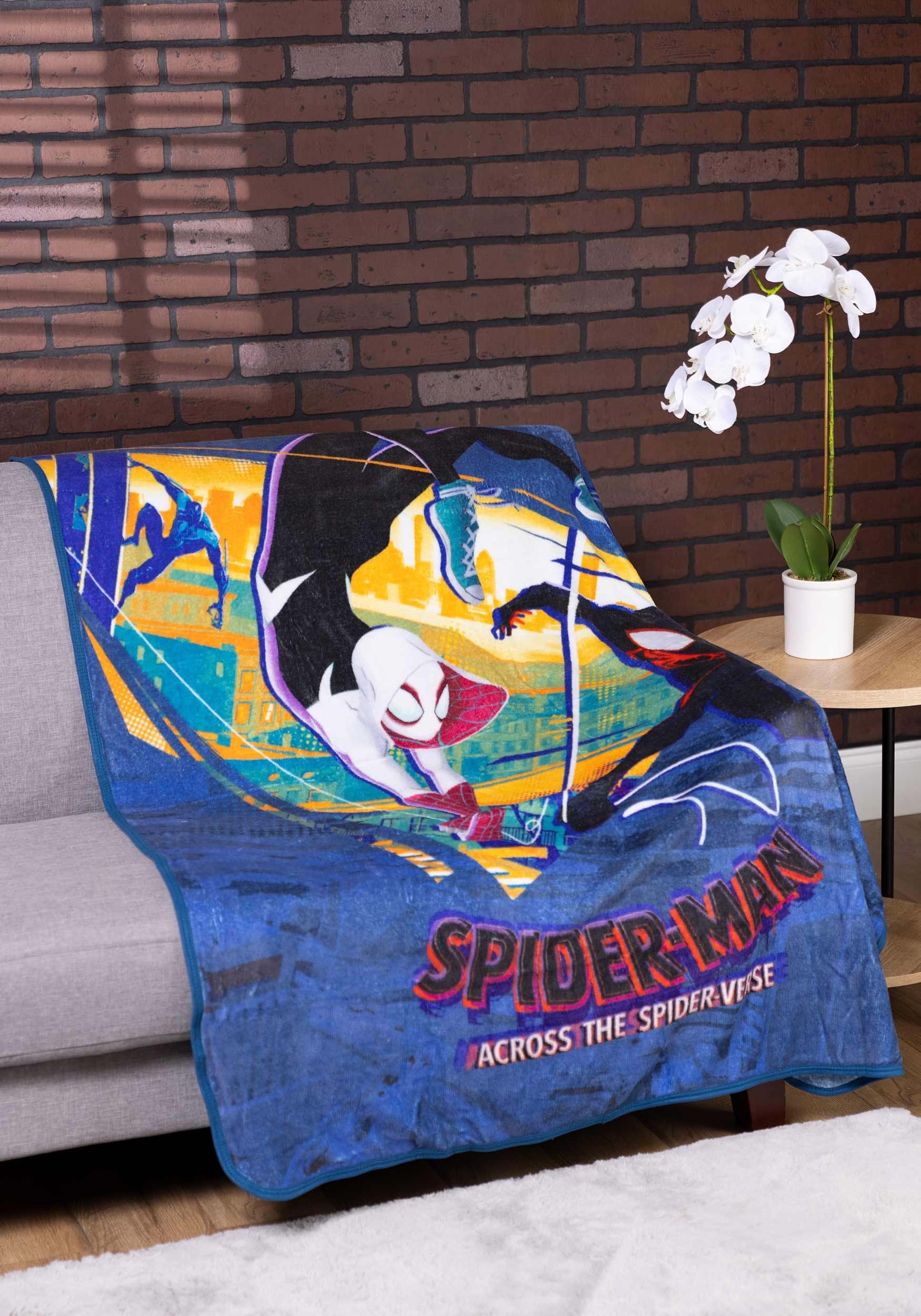 Spider-Gwen & Miles Morales Across the Spider-Verse Throw Blanket