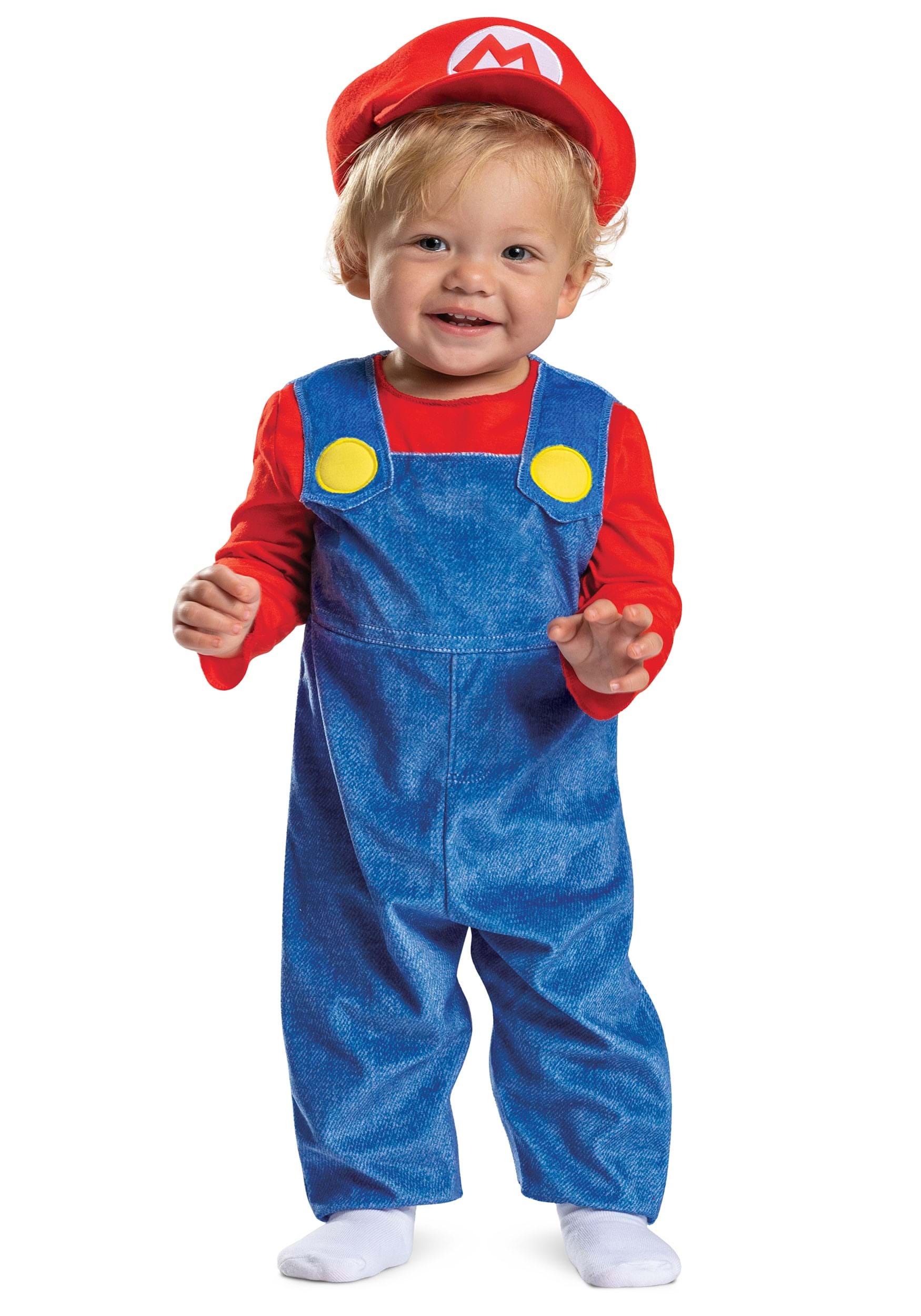 Infant Super Mario Bros Posh Mario Costume 1 Infant Super Mario Bros Posh Mario Costume