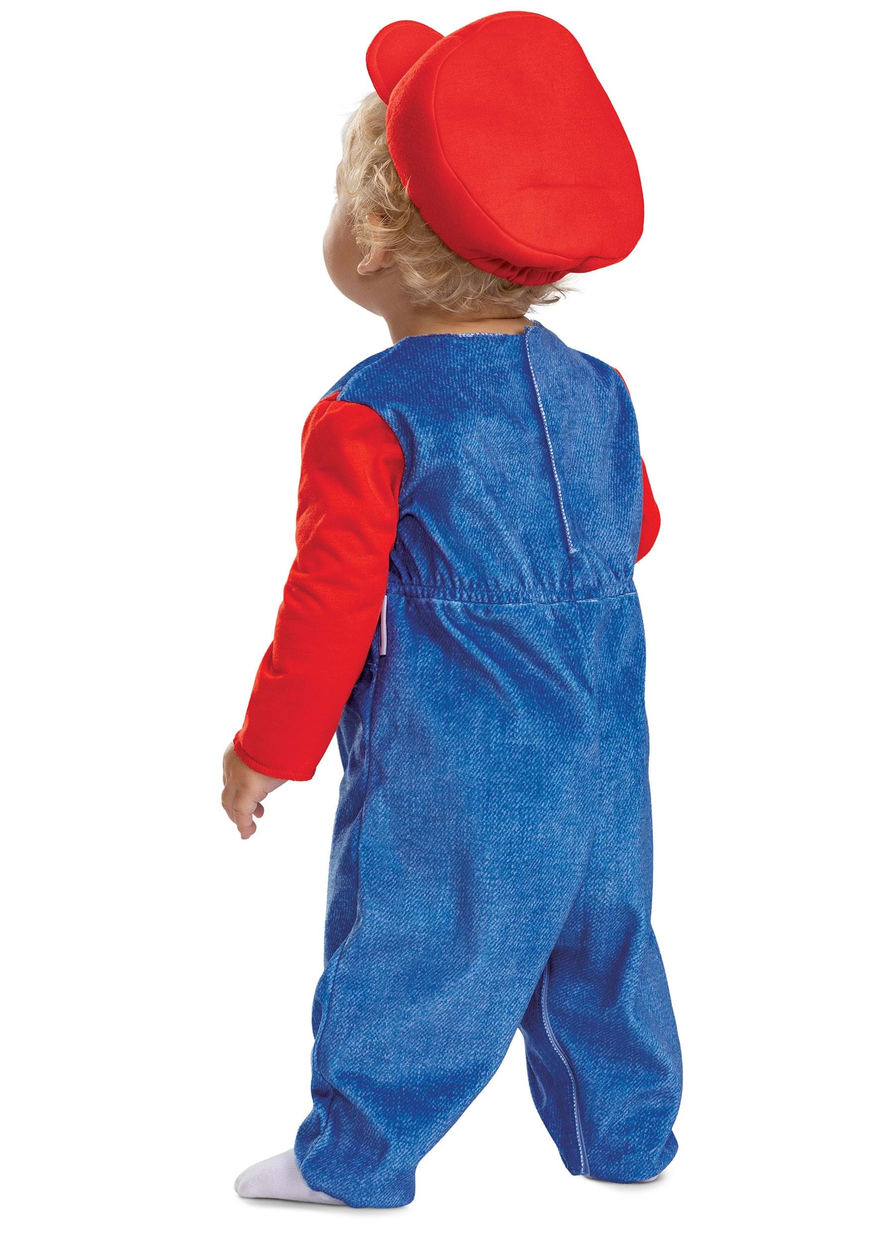 Infant Super Mario Bros Posh Mario Costume 2 Infant Super Mario Bros Posh Mario Costume