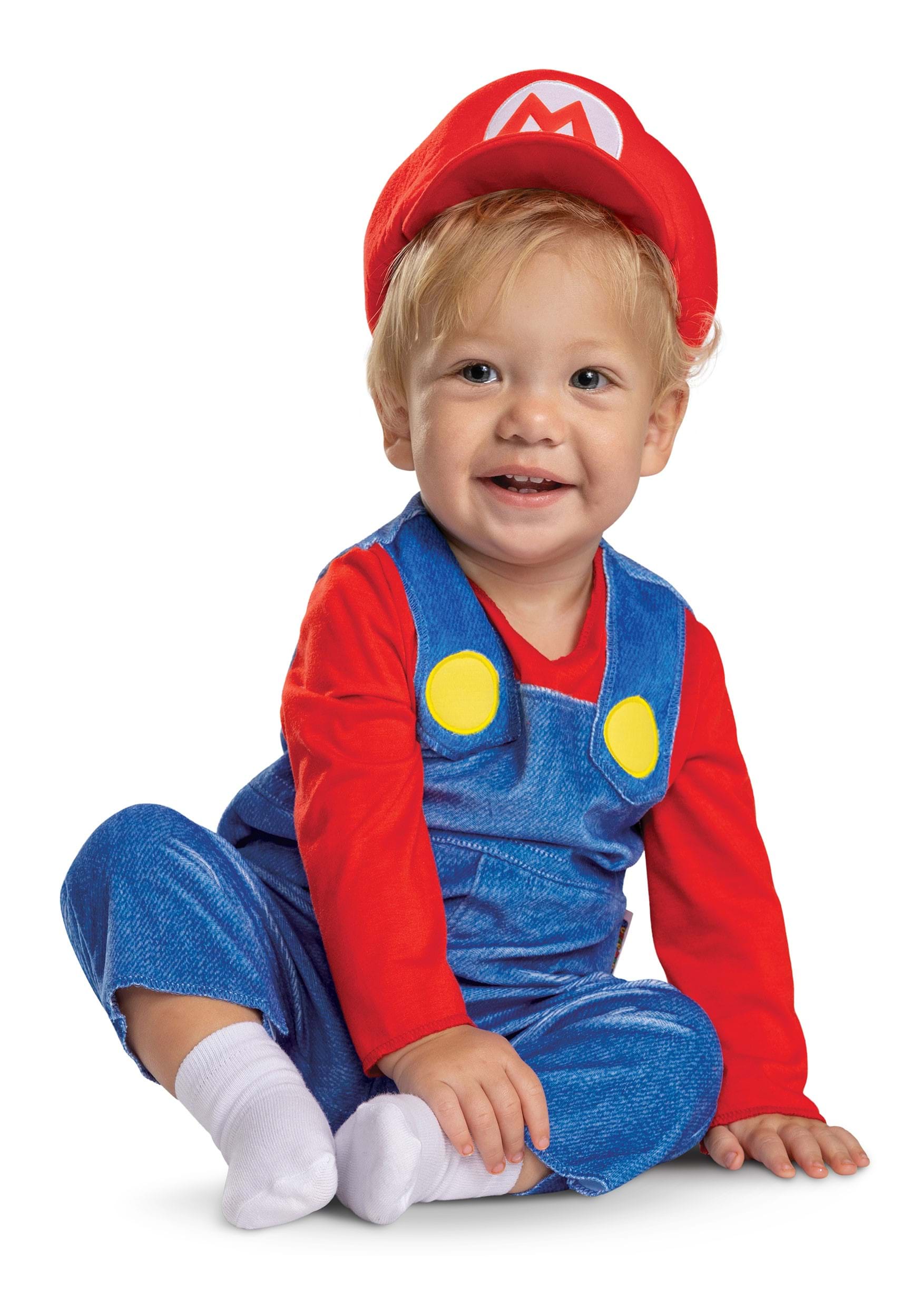 Infant Super Mario Bros Posh Mario Costume 3 Infant Super Mario Bros Posh Mario Costume
