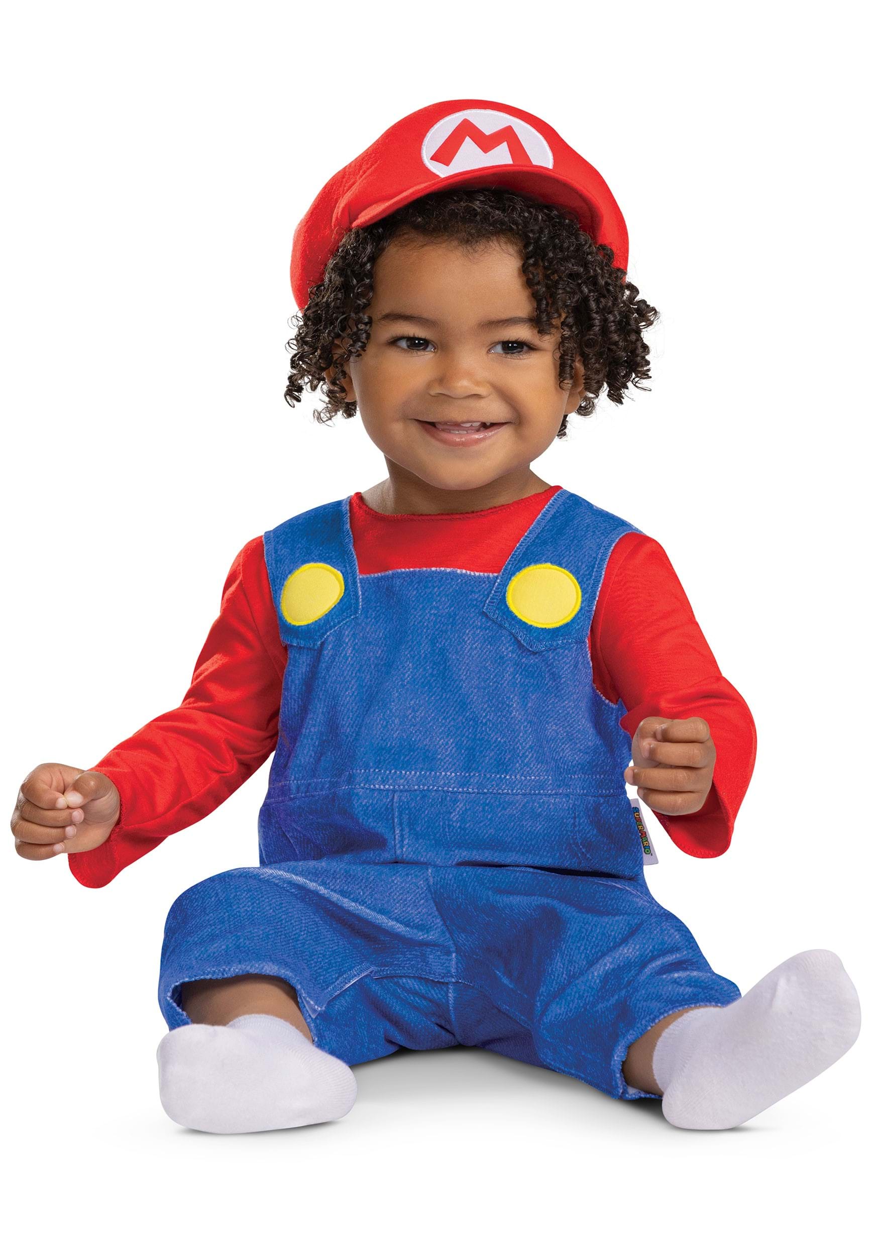 Infant Super Mario Bros Posh Mario Costume 4 Infant Super Mario Bros Posh Mario Costume