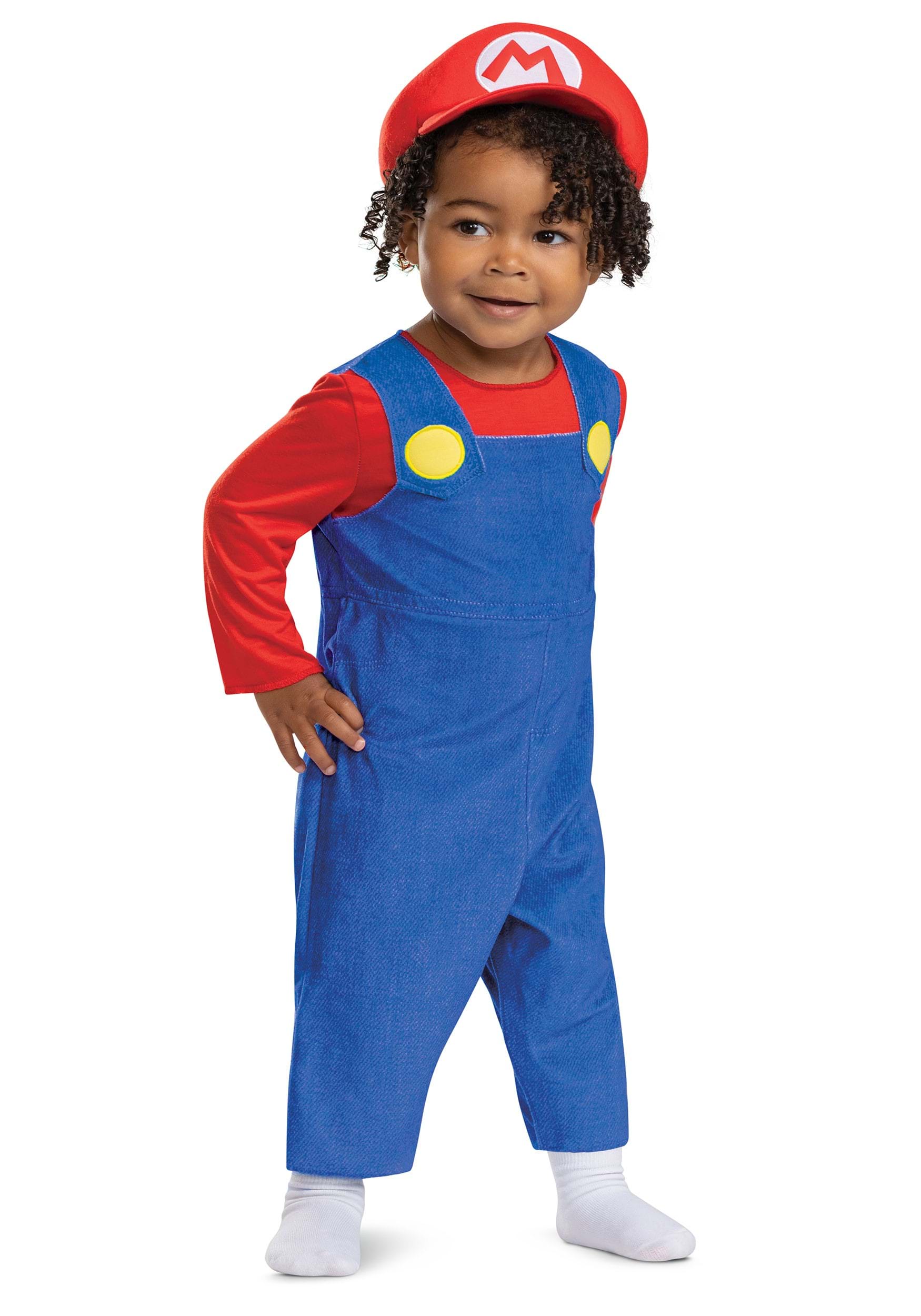 Infant Super Mario Bros Posh Mario Costume 5 Infant Super Mario Bros Posh Mario Costume