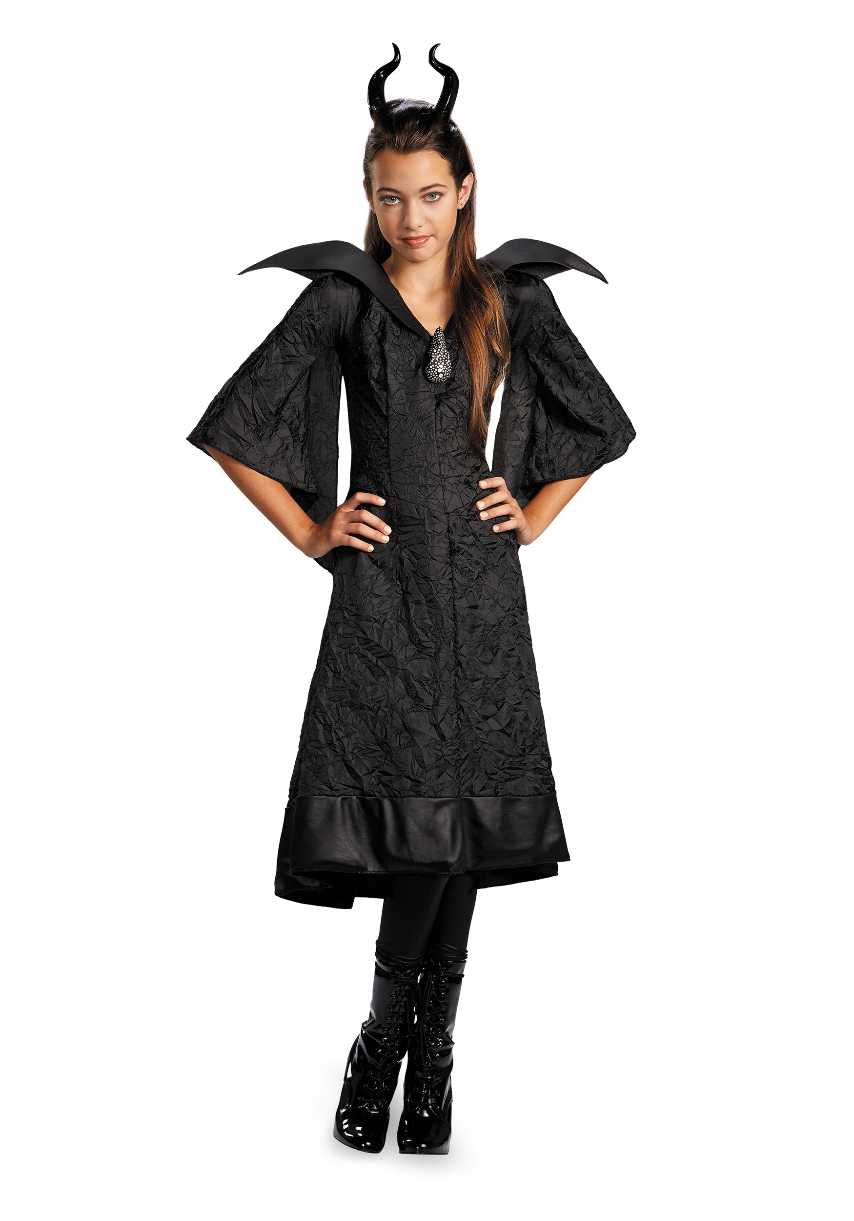 Girl's Classic Maleficent Christening Gown Costume