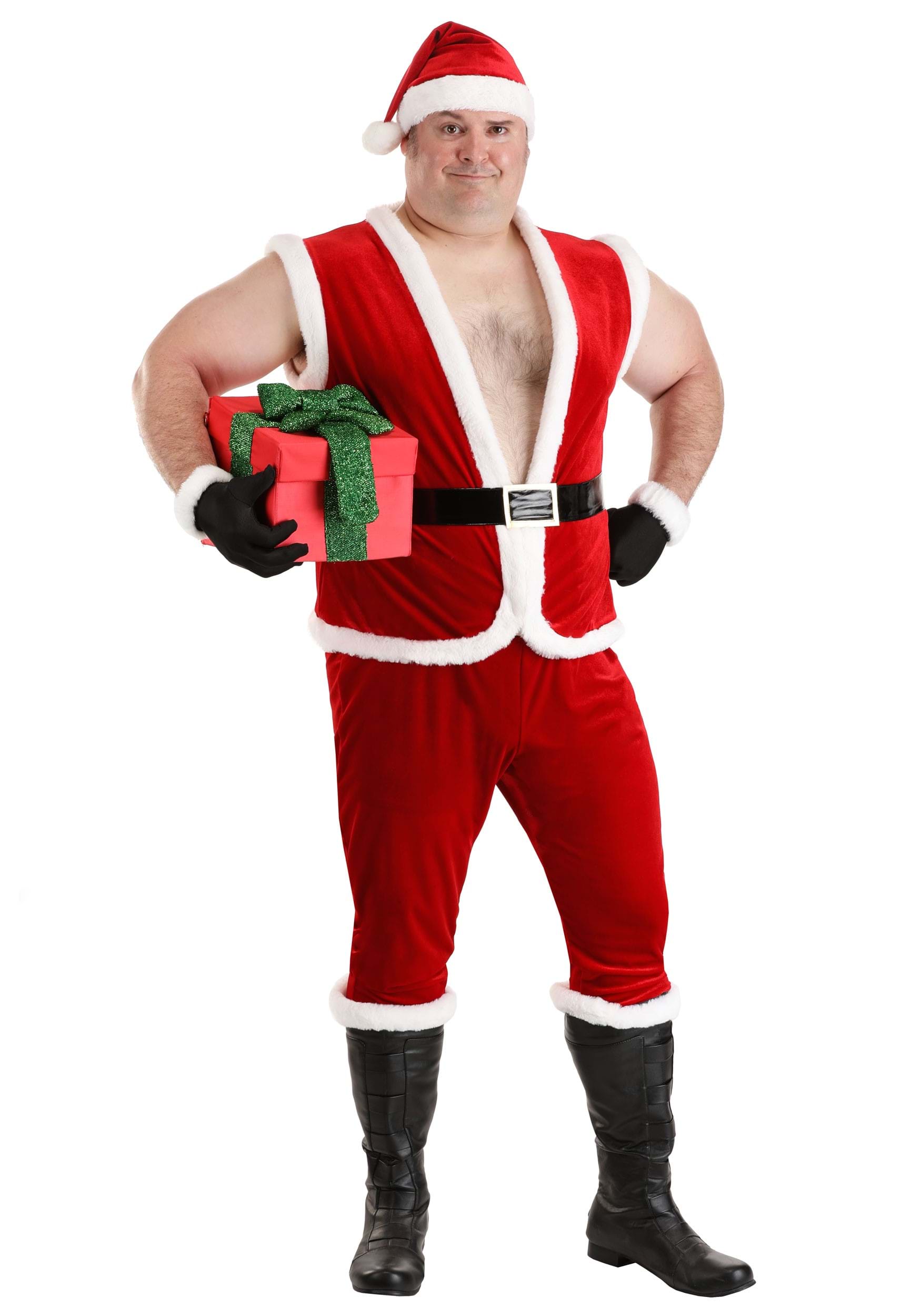 Plus Size Sexy Santa Claus Men's Costume