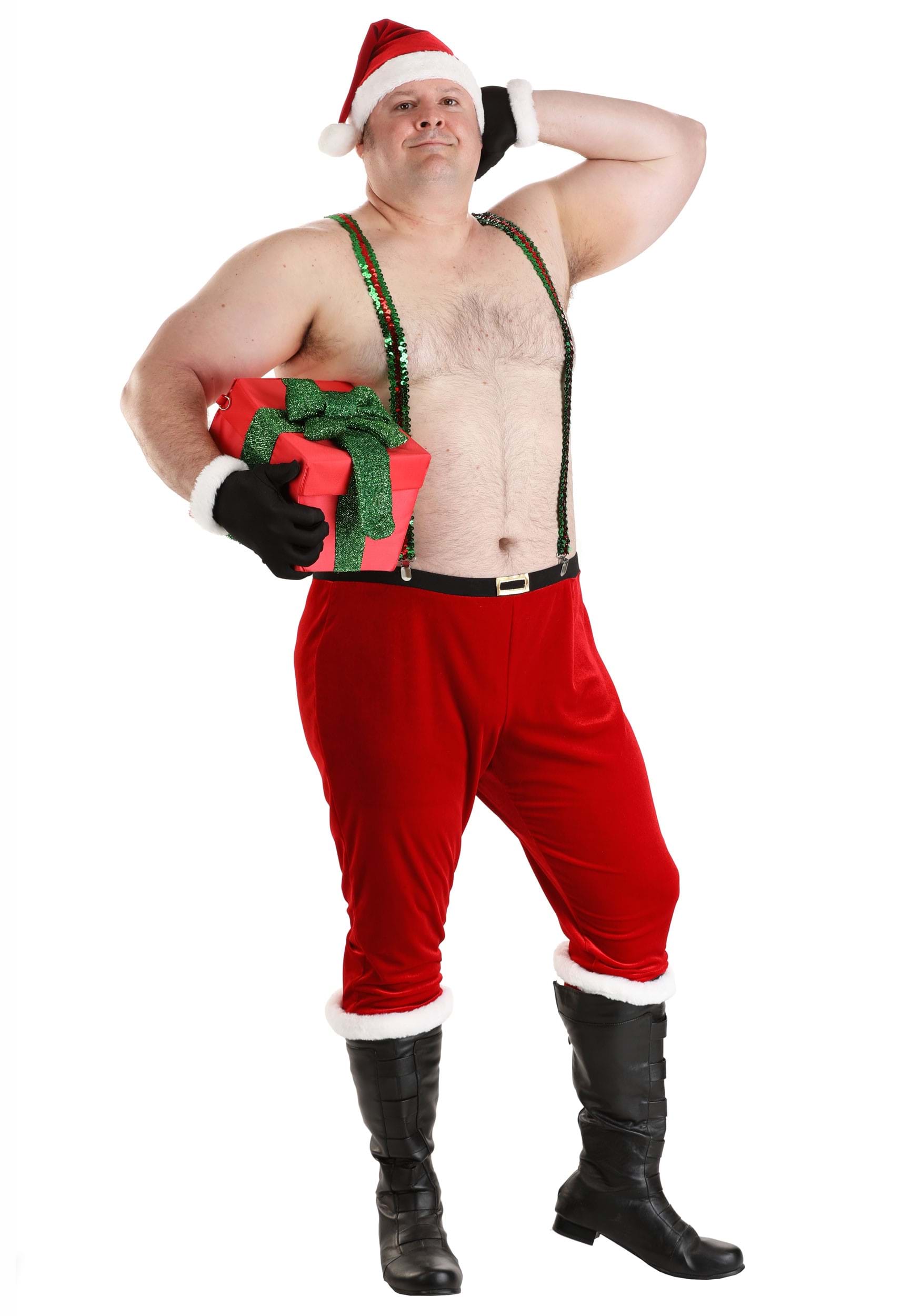 Plus Size Sexy Santa Claus Men's Costume