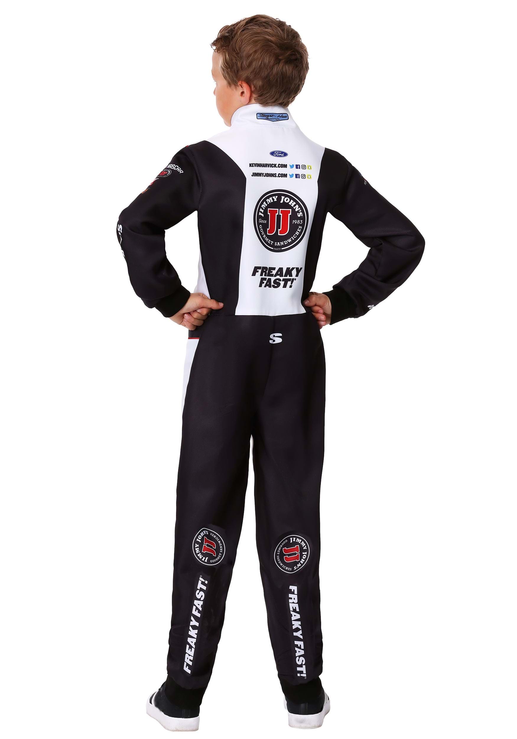NASCAR Child #4 Kevin Harvick(R) Jimmy John's Uniform Costume