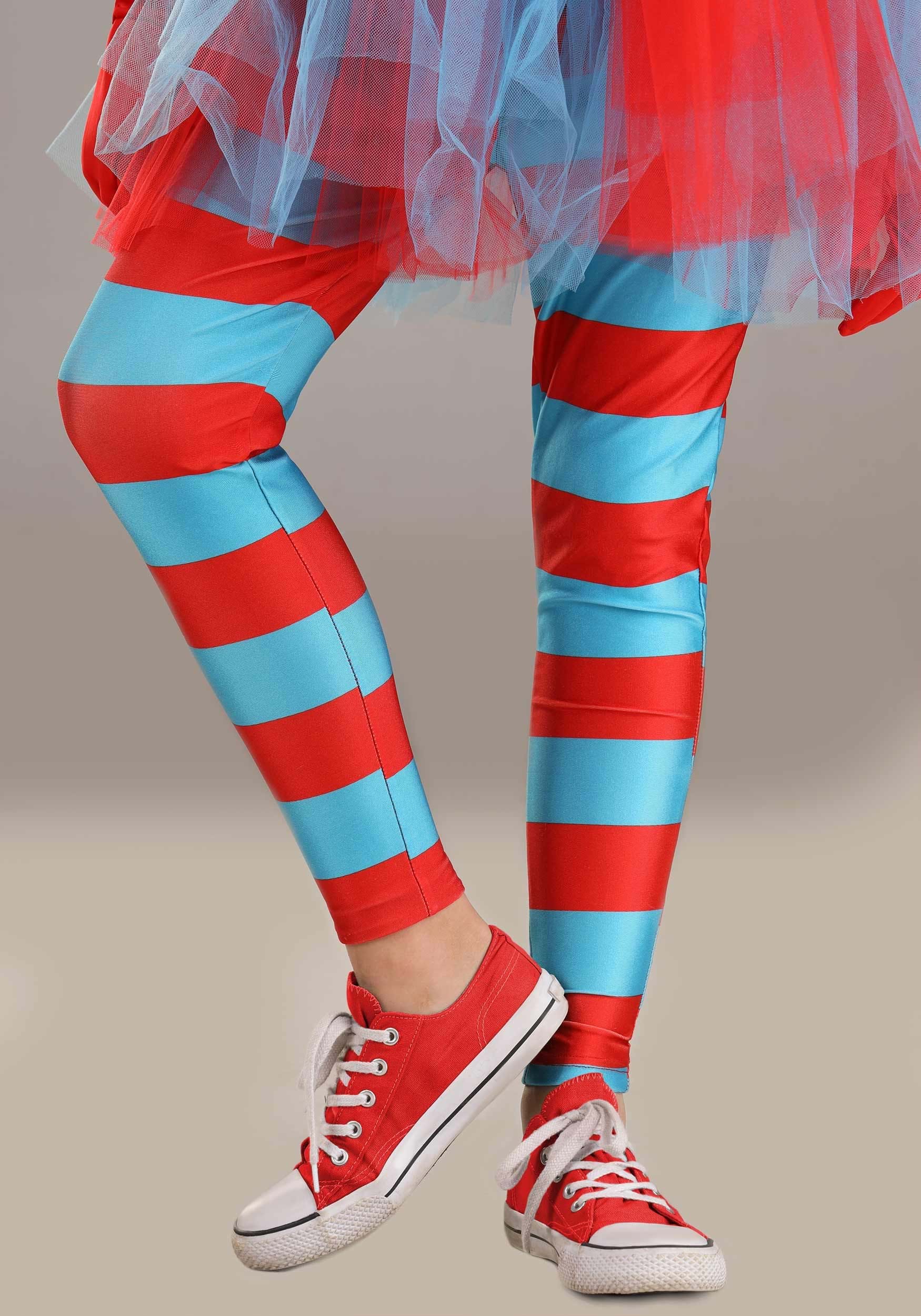 Girl's Thing 1 and Thing 2 Costume Dress 4 Girl's Thing 1 and Thing 2 Costume Dress