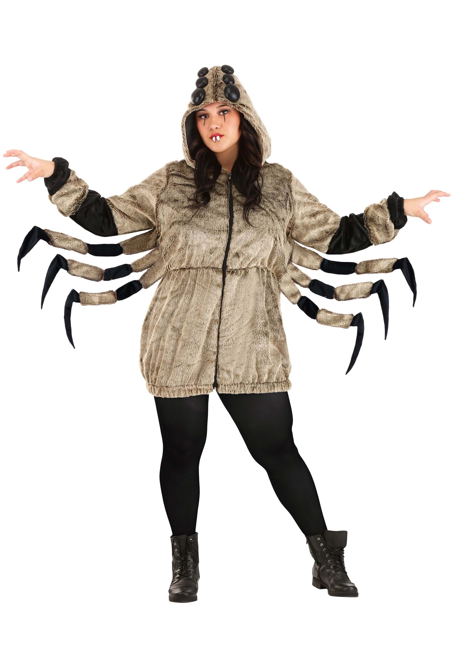 Plus Size Cozy Tarantula Costume for Women 1 Plus Size Cozy Tarantula Costume for Women