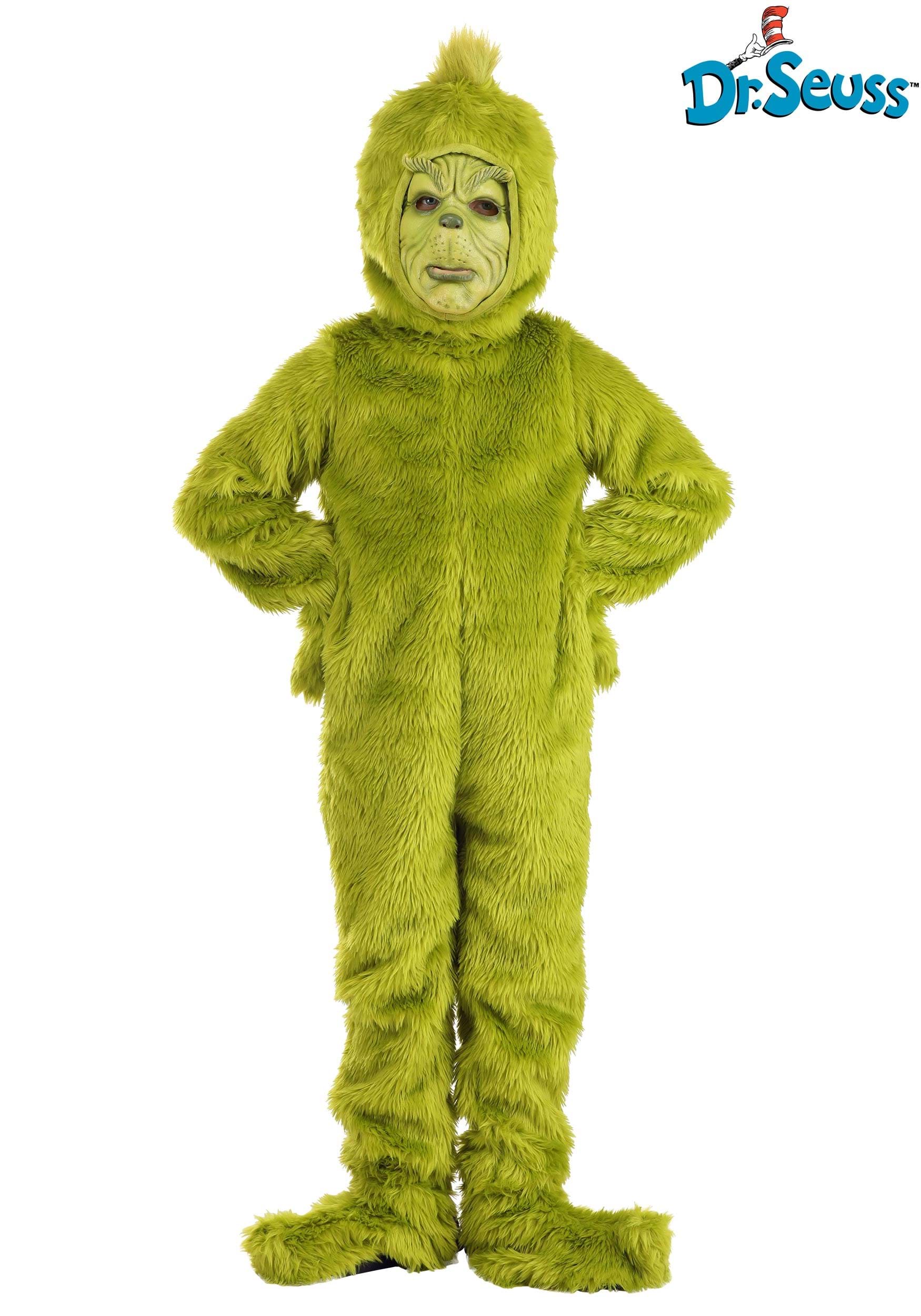 Dr. Seuss Grinch Open Face Kid's Costume