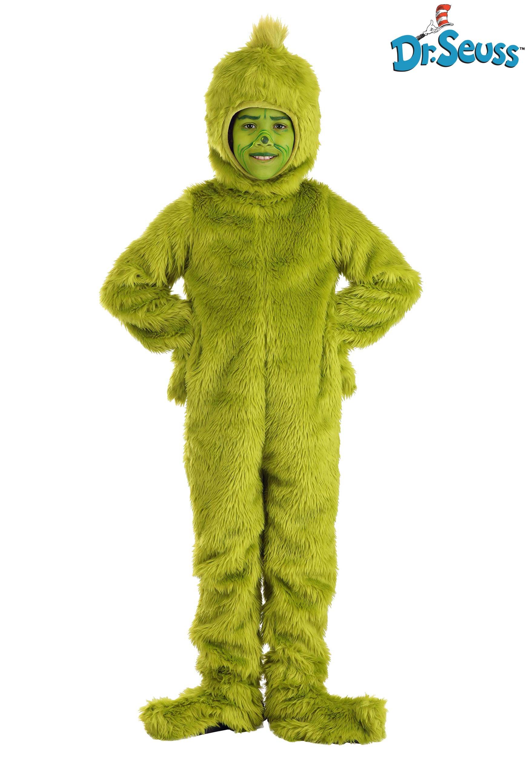 Dr. Seuss Grinch Open Face Kid's Costume
