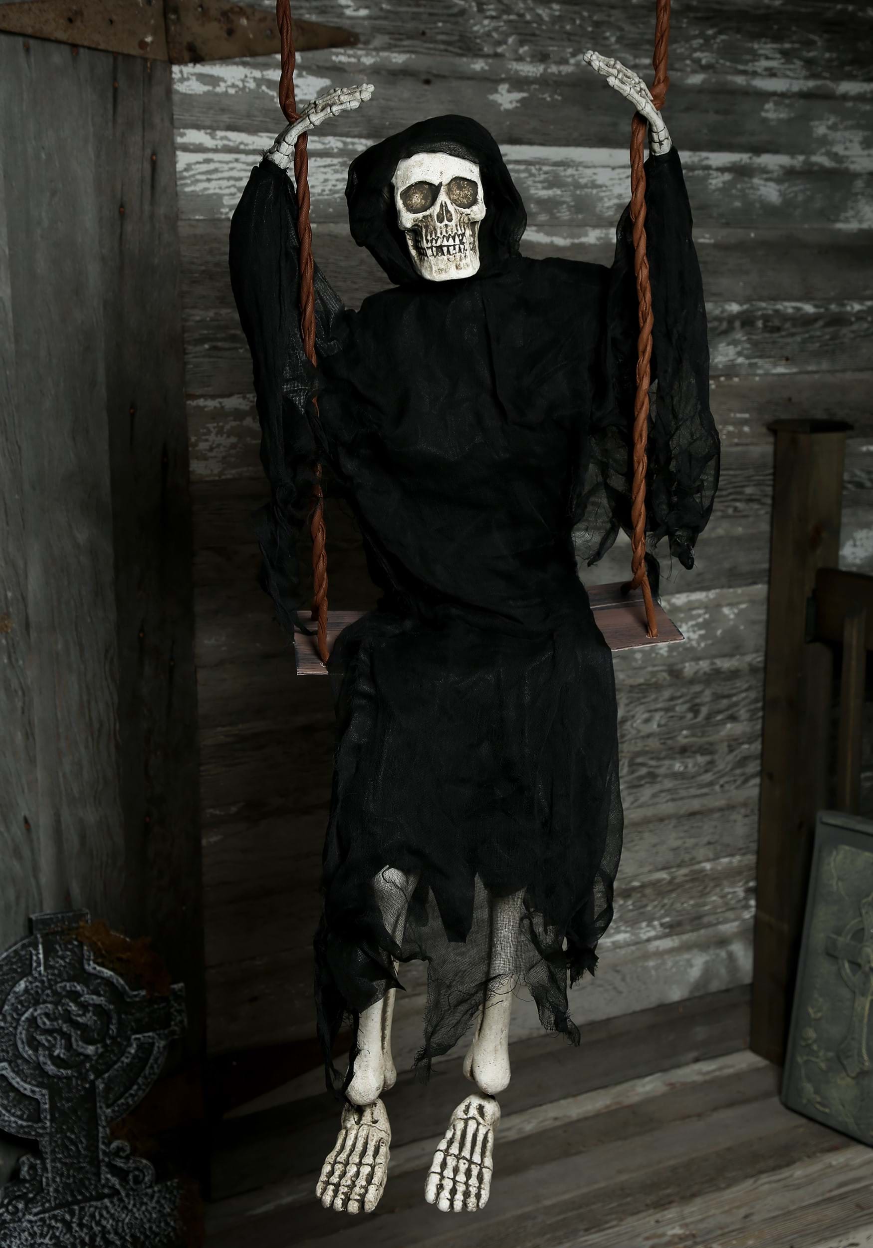 5FT Swinging Grim Reaper Halloween Decoration