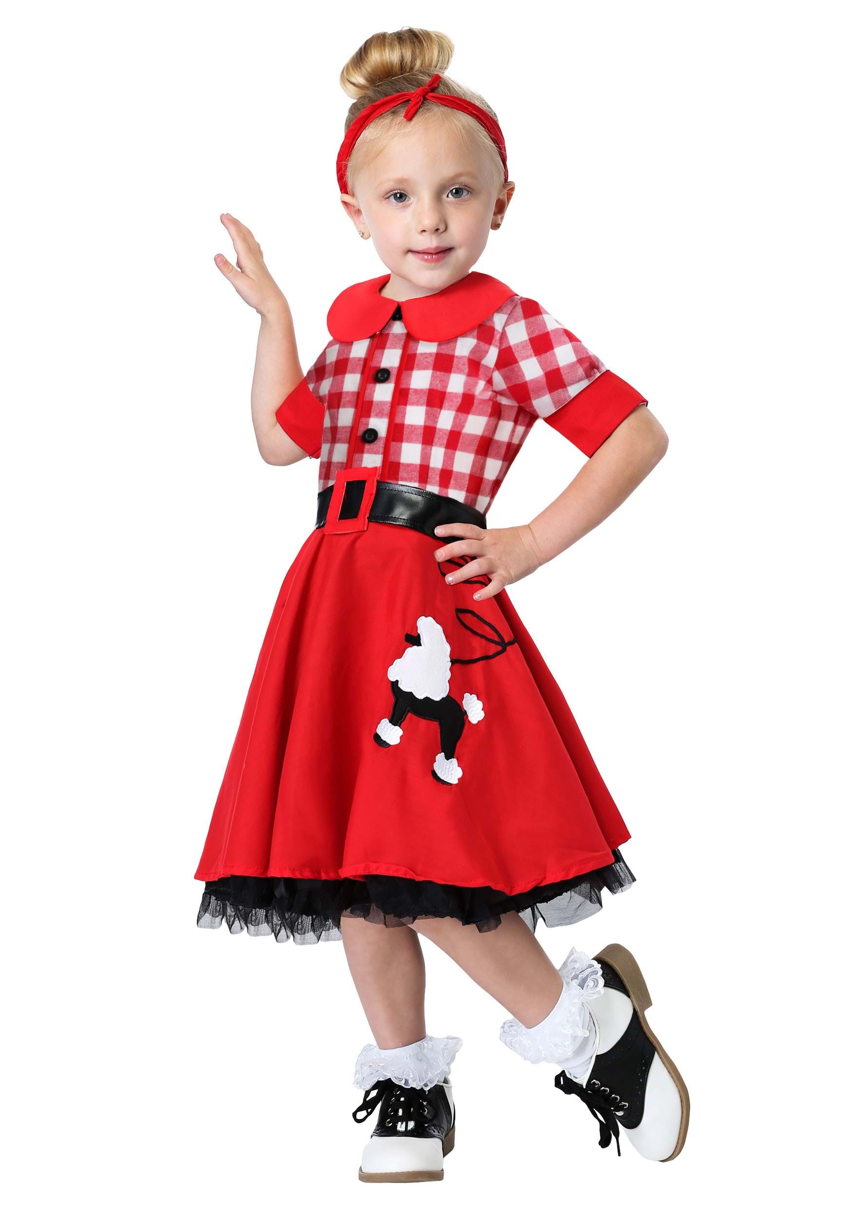 Retro 50's Darling Toddler Costume Dress for Girls
