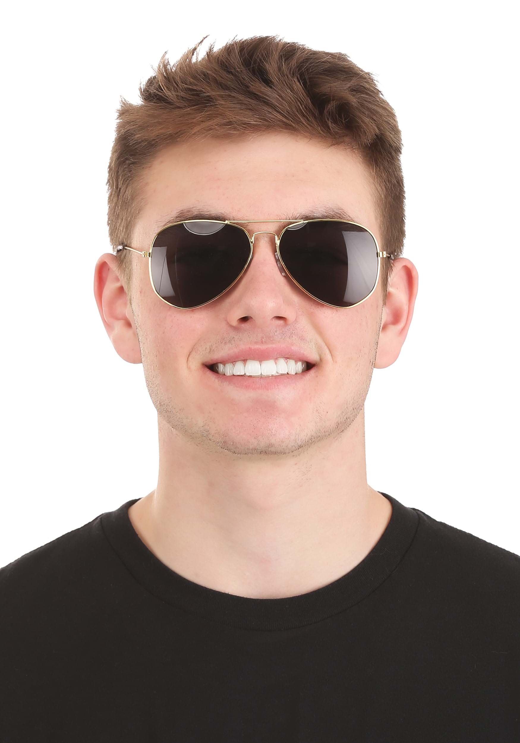 Adult Smoke Aviator Glasses 3 Adult Smoke Aviator Glasses