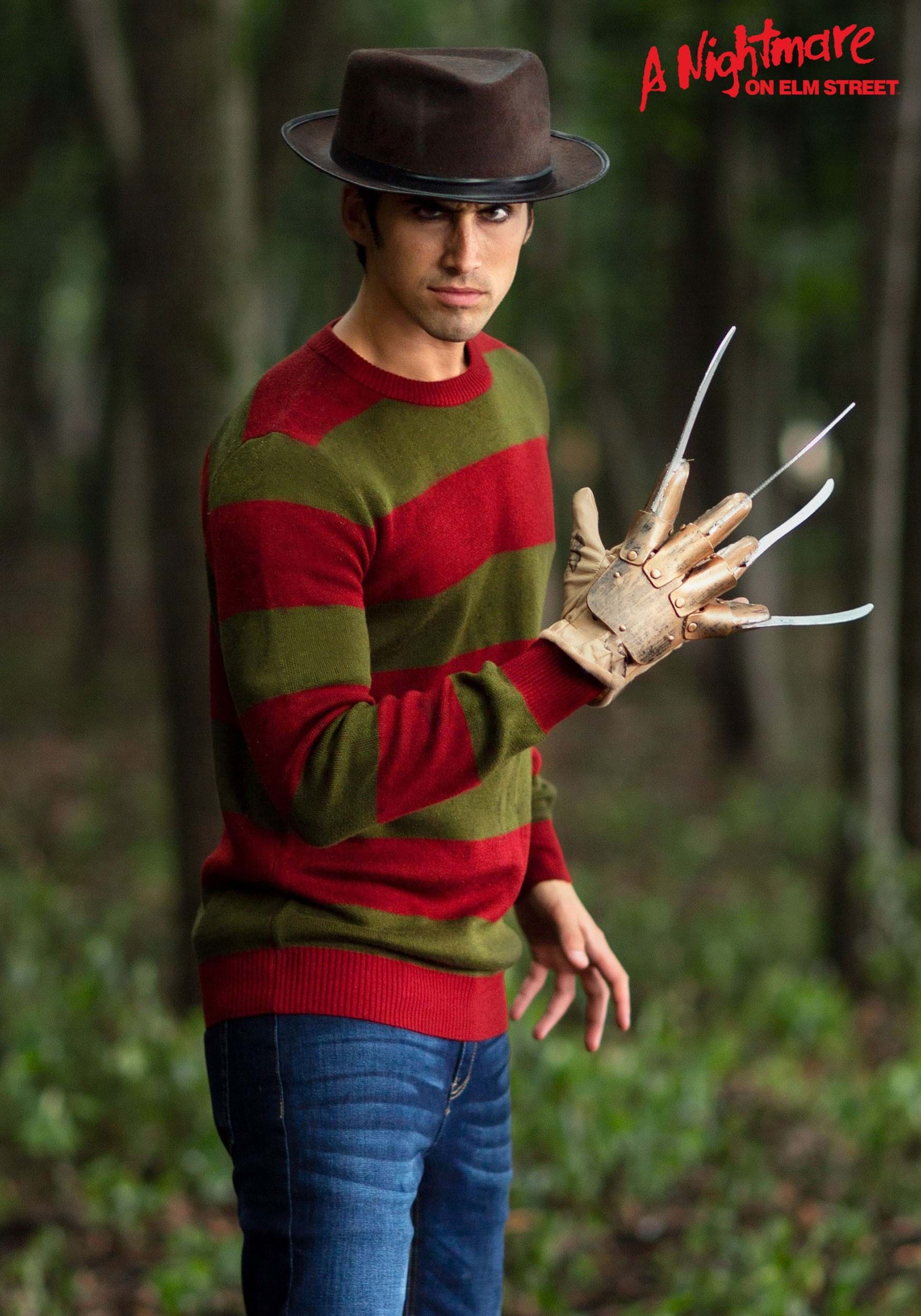 Striped Nightmare on Elm Street Freddy Sweater