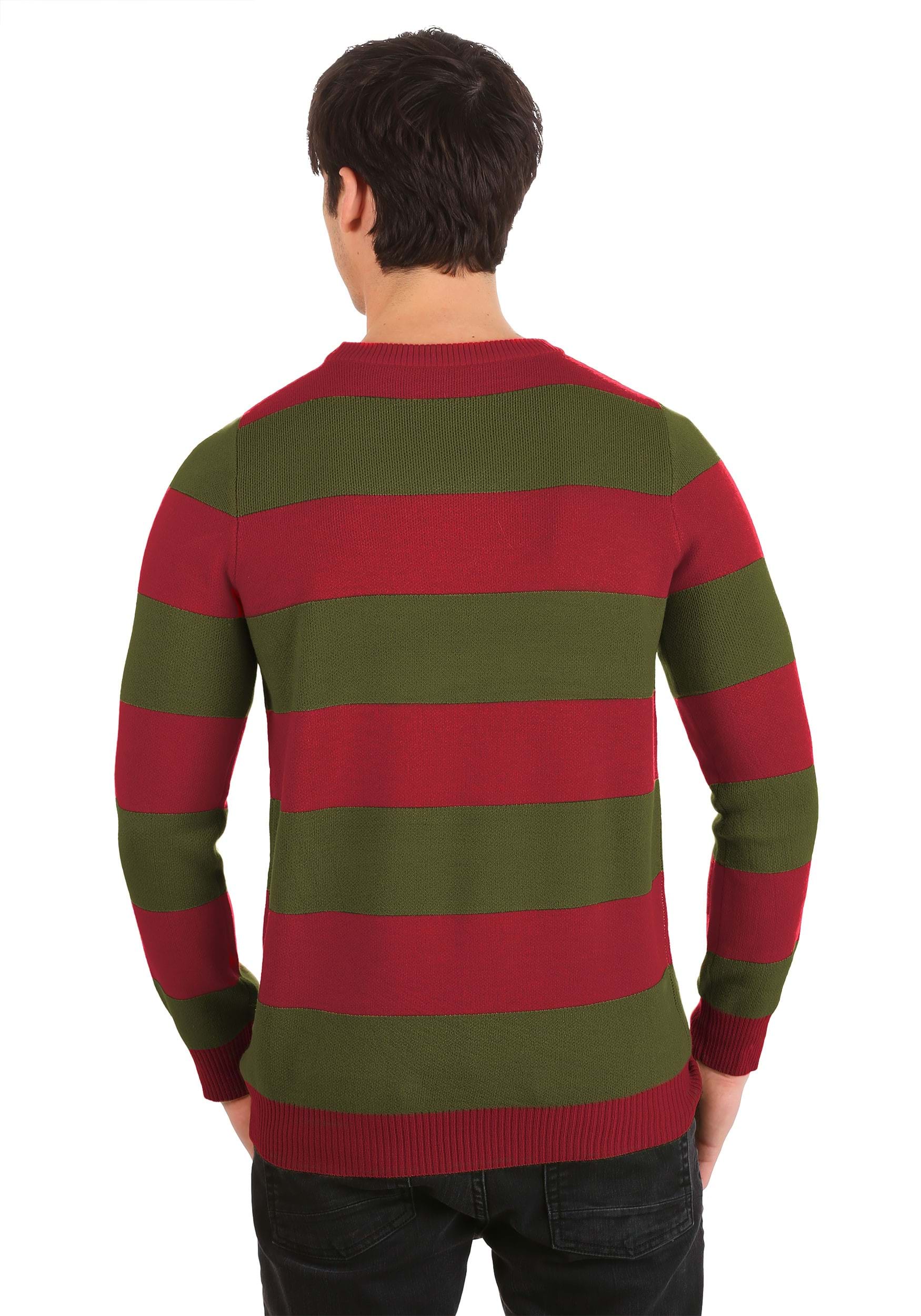 Striped Nightmare on Elm Street Freddy Sweater 3 Striped Nightmare on Elm Street Freddy Sweater