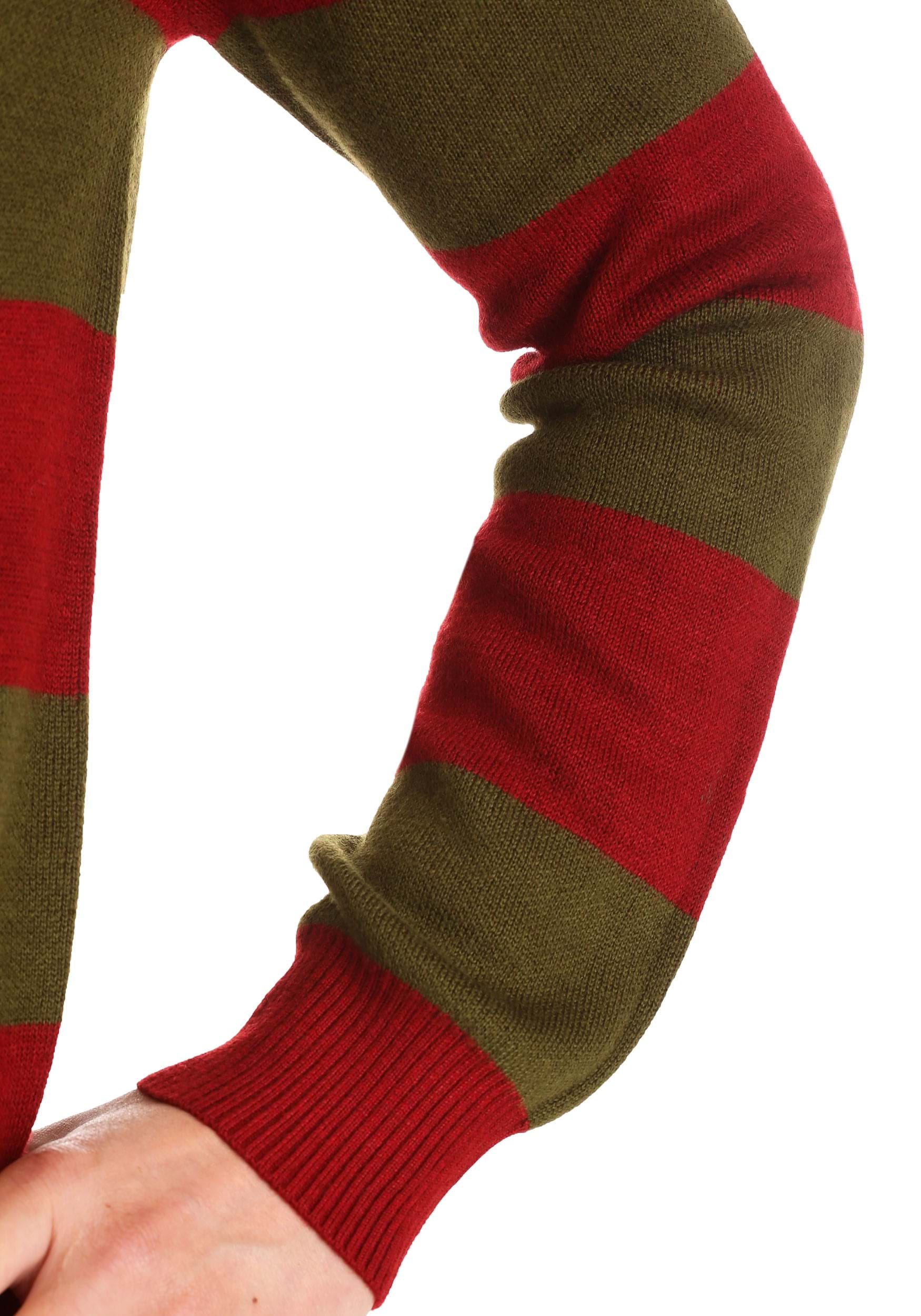 Striped Nightmare on Elm Street Freddy Sweater 7 Striped Nightmare on Elm Street Freddy Sweater