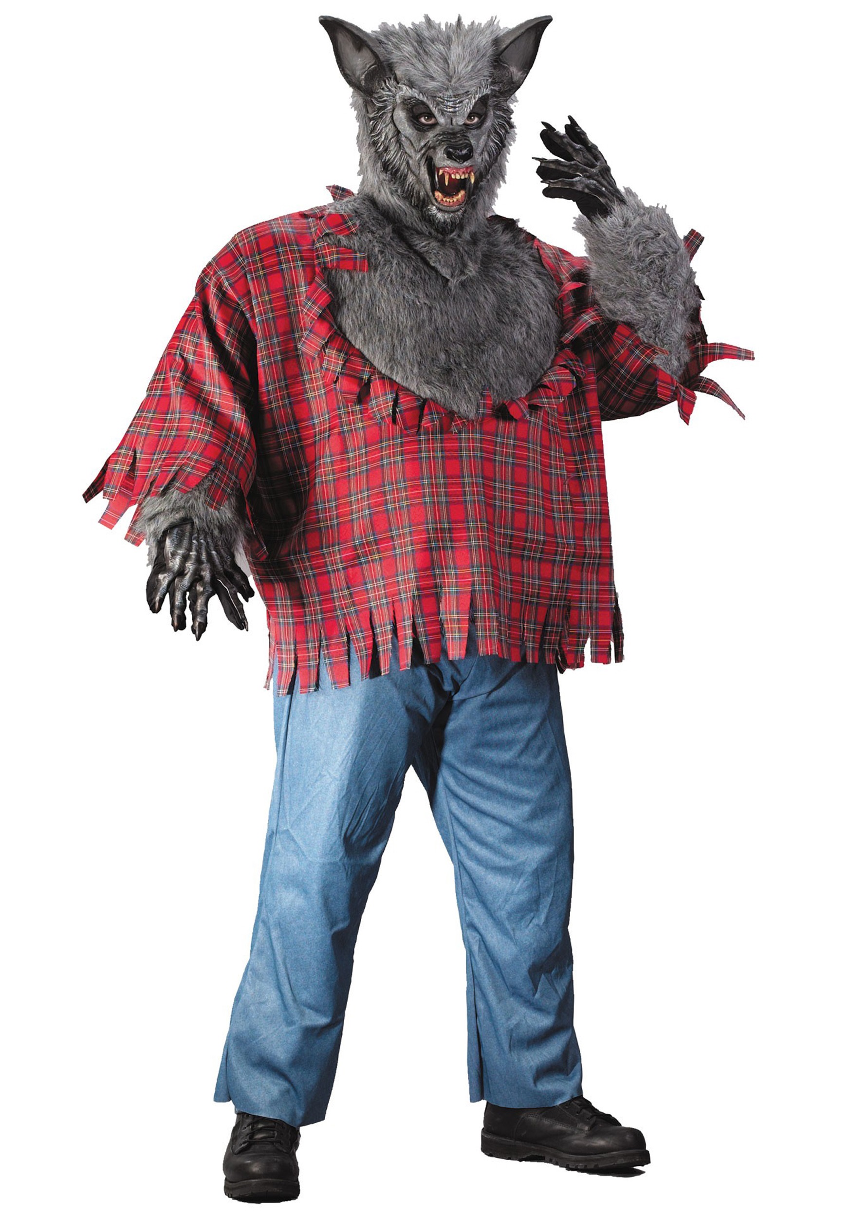 Men's Werewolf Plus Size Costume 1 Men's Werewolf Plus Size Costume
