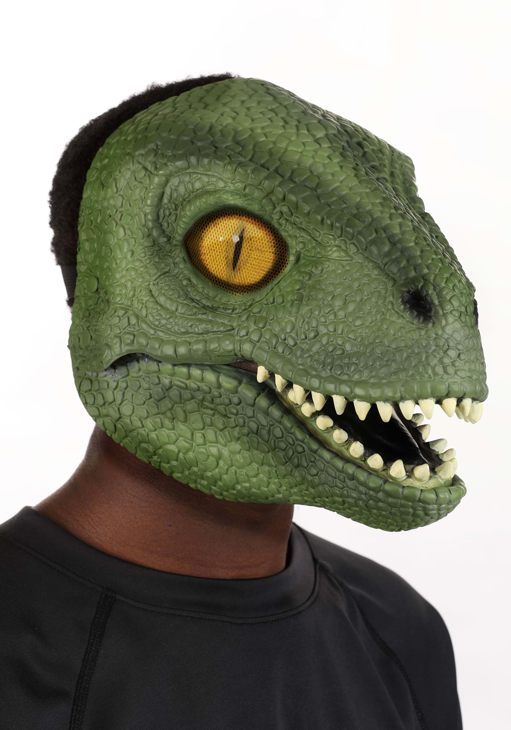 Green Dinosaur Costume Mouth Mover Mask 1 Green Dinosaur Costume Mouth Mover Mask