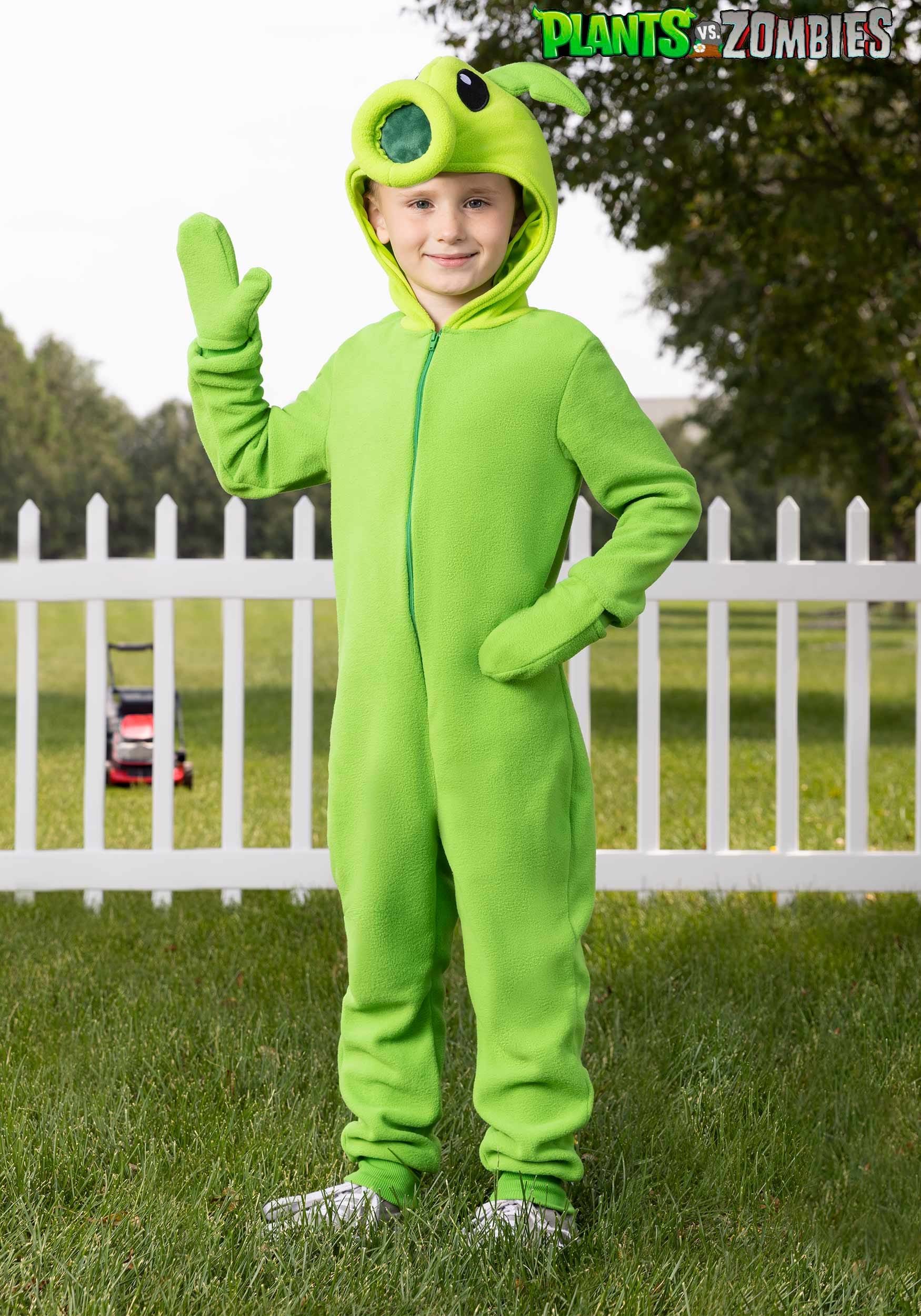 Plants vs Zombies Peashooter Kid's Onesie Costume