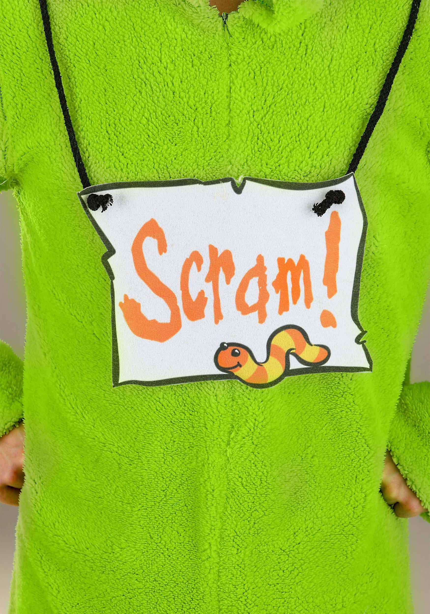 Adult Sesame Street Oscar the Grouch Jumpsuit Costume 6 Adult Sesame Street Oscar the Grouch Jumpsuit Costume