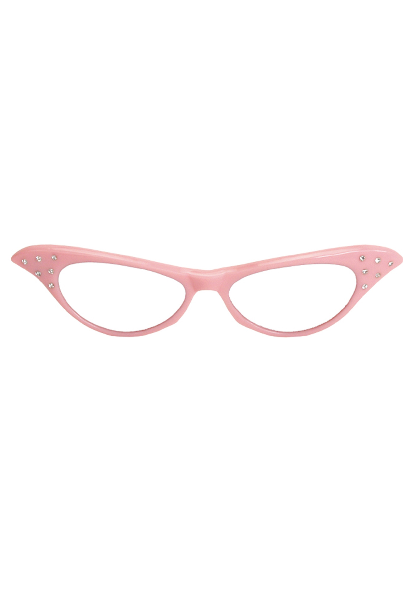 50s Pink Frame Costume Glasses
