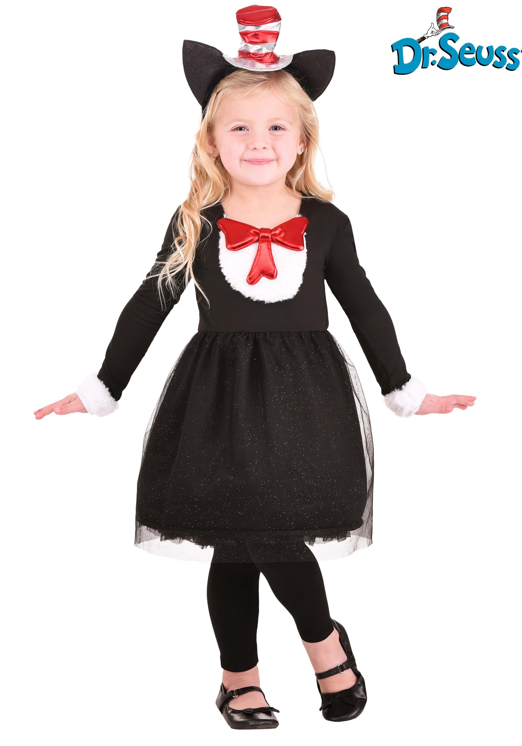 Girls Cat in the Hat Toddler Costume 1 Girls Cat in the Hat Toddler Costume