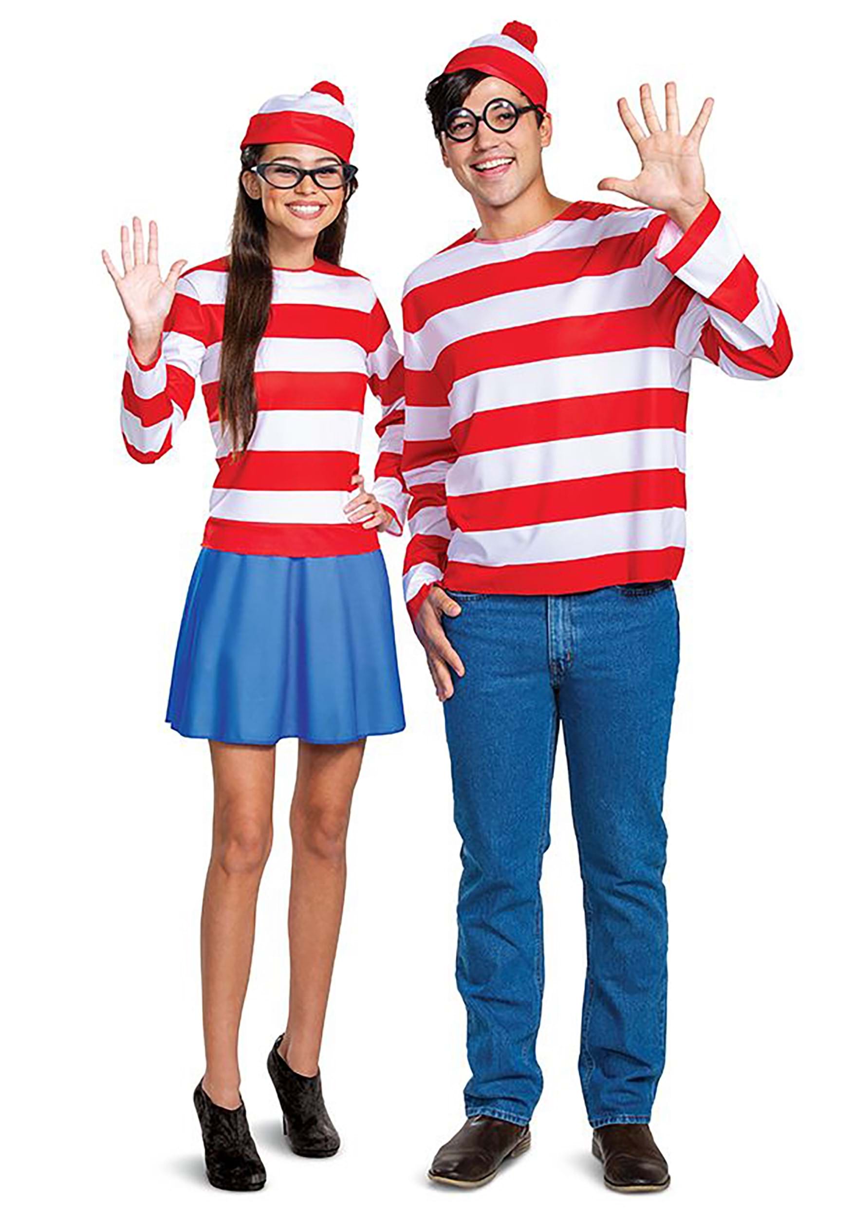 Where's Waldo Adult Classic Waldo Costume for men