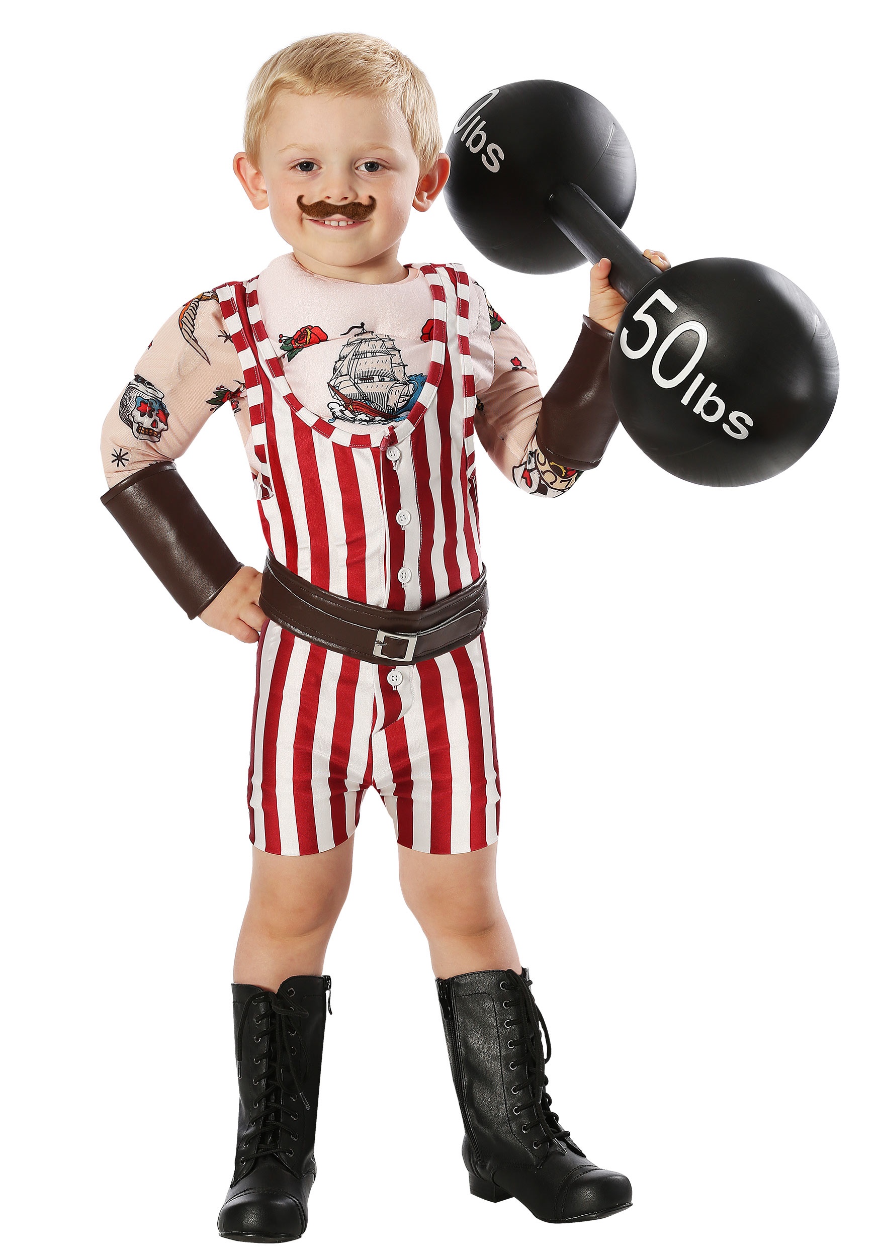 Toddler Old-school Strongman Costume