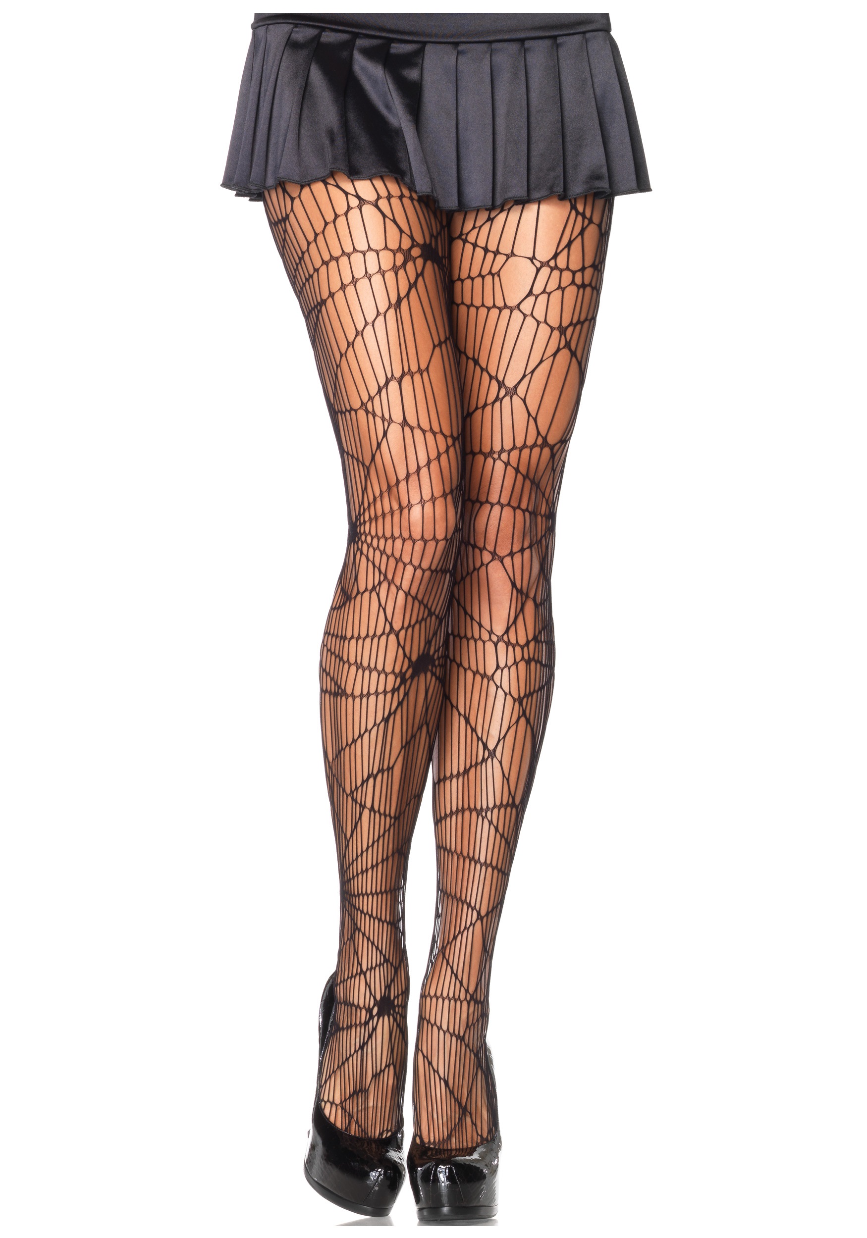 Black Spiderweb Women's Tights