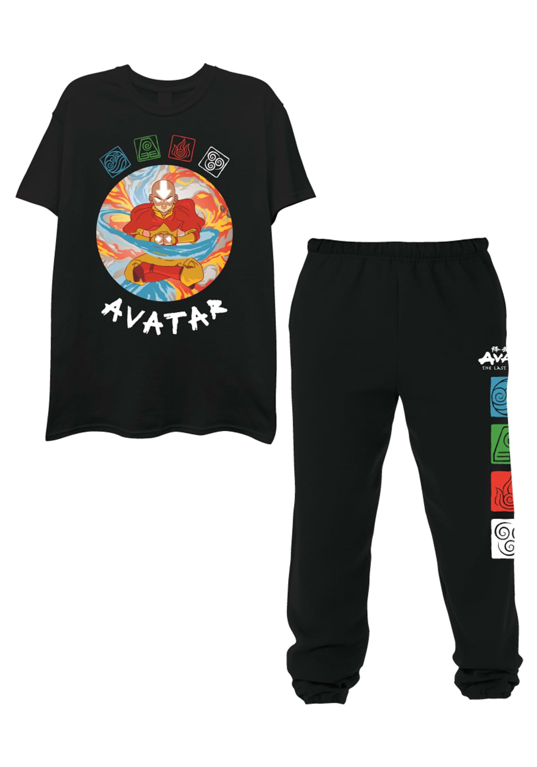 Mens Avatar: The Last Airbender Tee and Jogger Set
