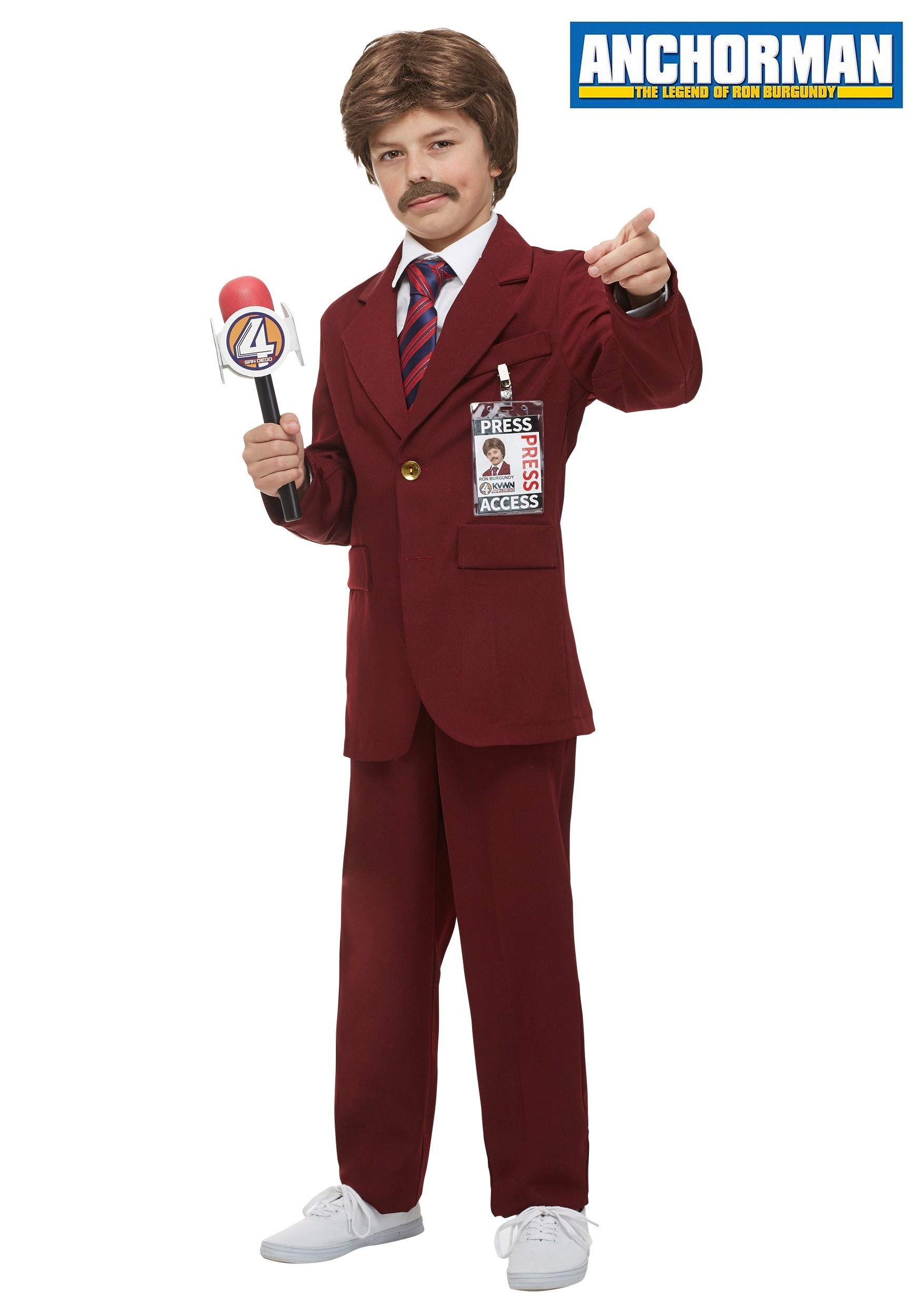 Kid's Anchorman Ron Burgundy Costume