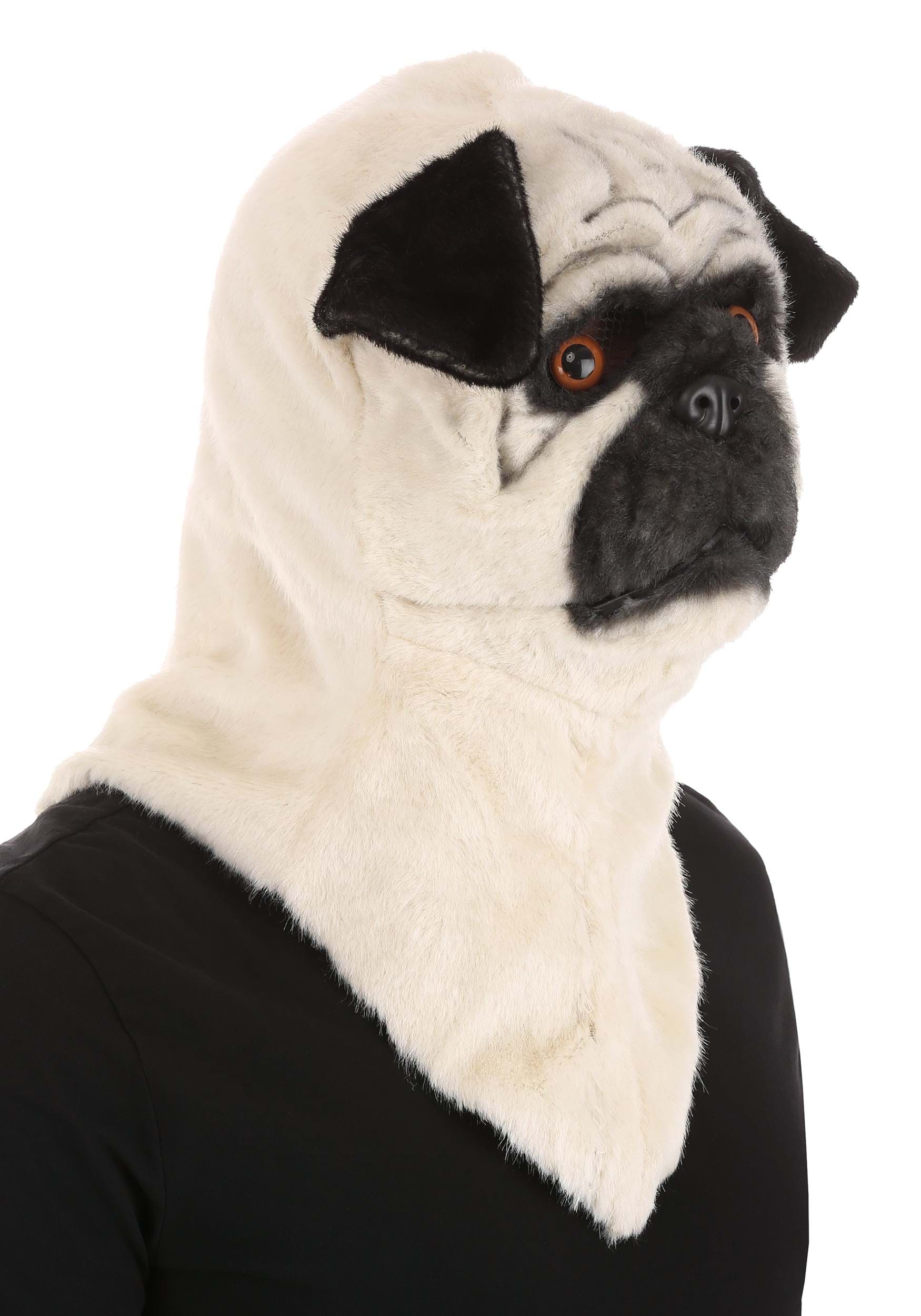 Mouth Mover Pug Costume Mask for Adults