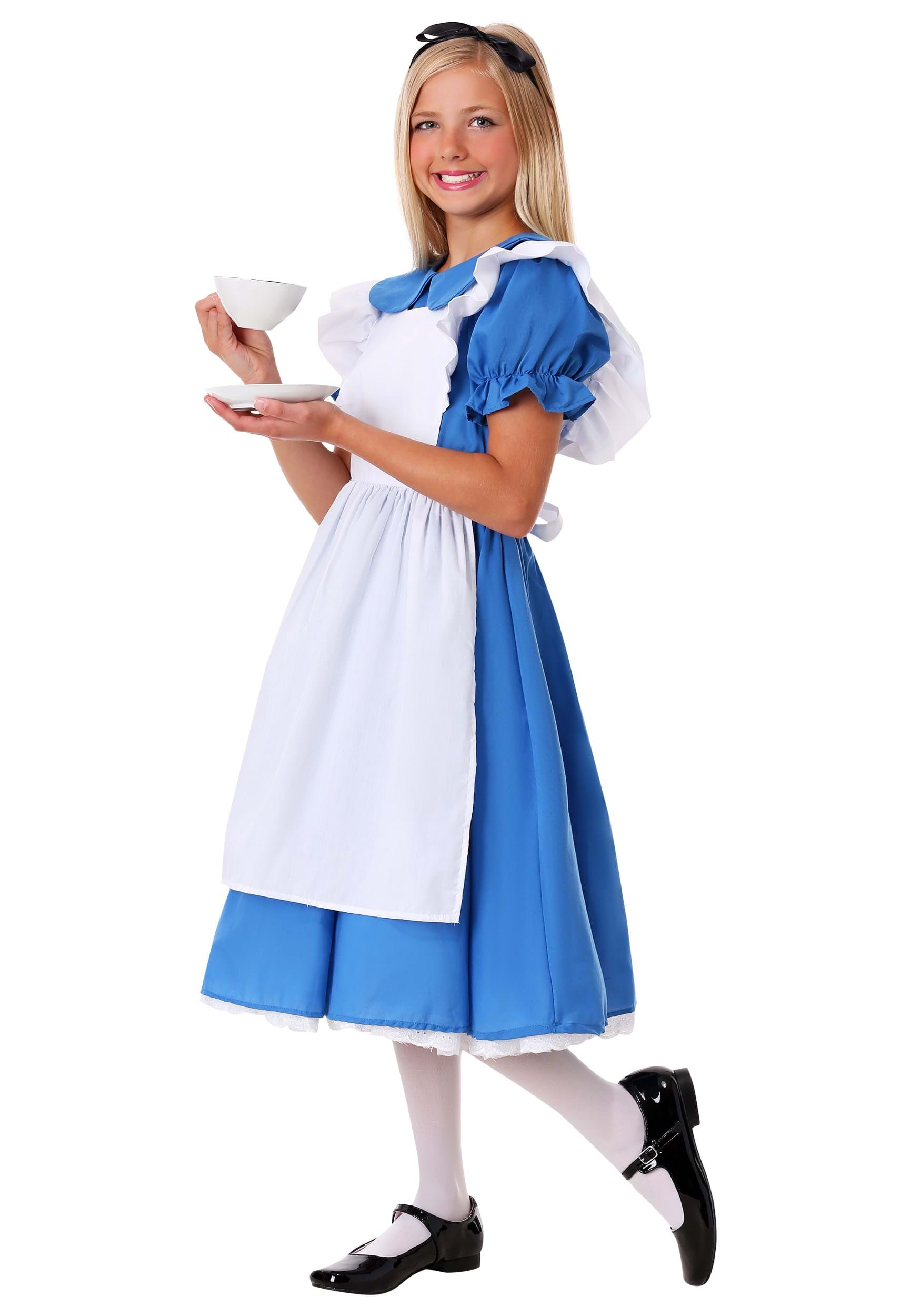 Deluxe Alice Girl's Costume Dress 3 Deluxe Alice Girl's Costume Dress
