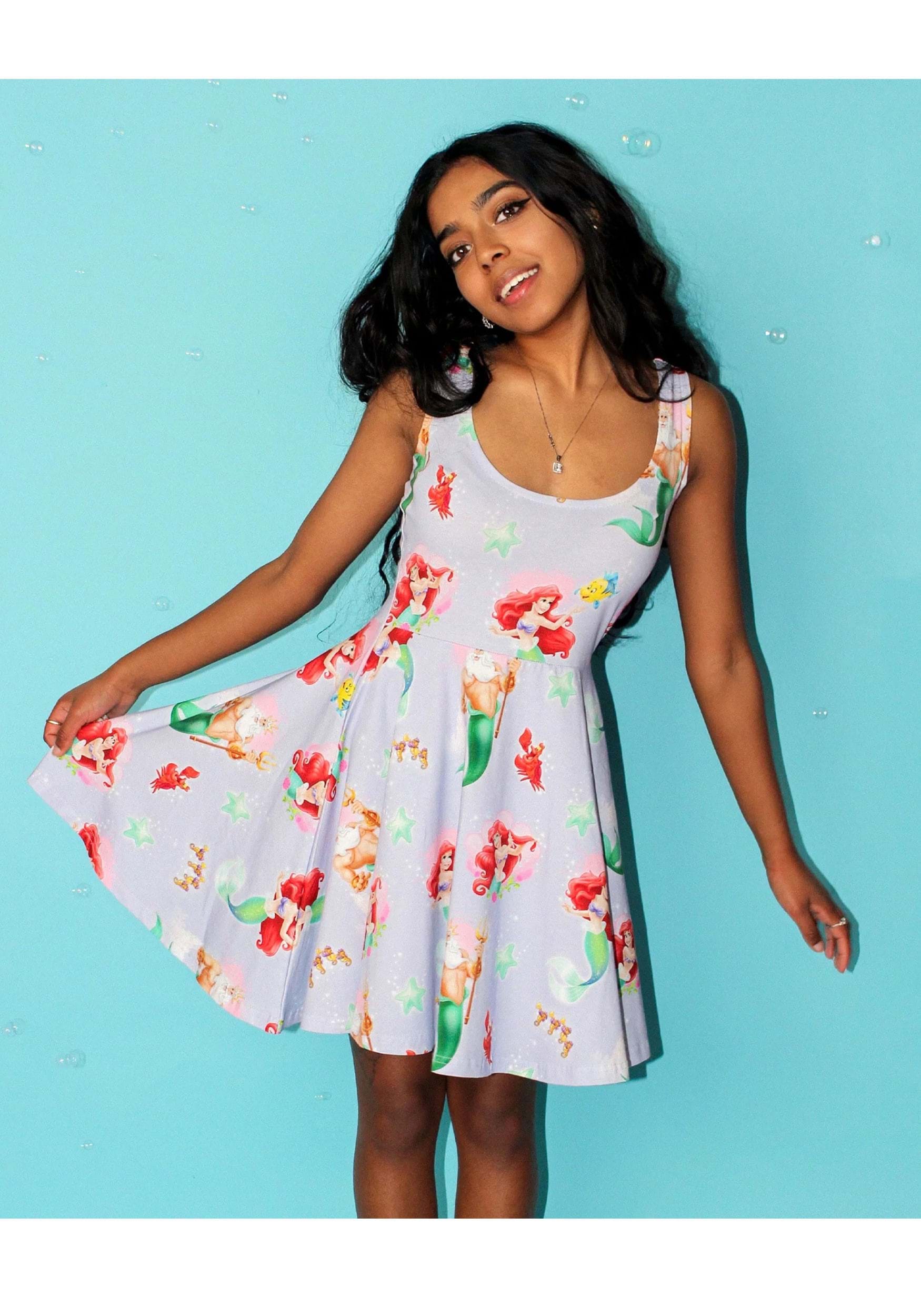 Cakeworthy The Little Mermaid Print Dress for Women 1 Cakeworthy The Little Mermaid Print Dress for Women