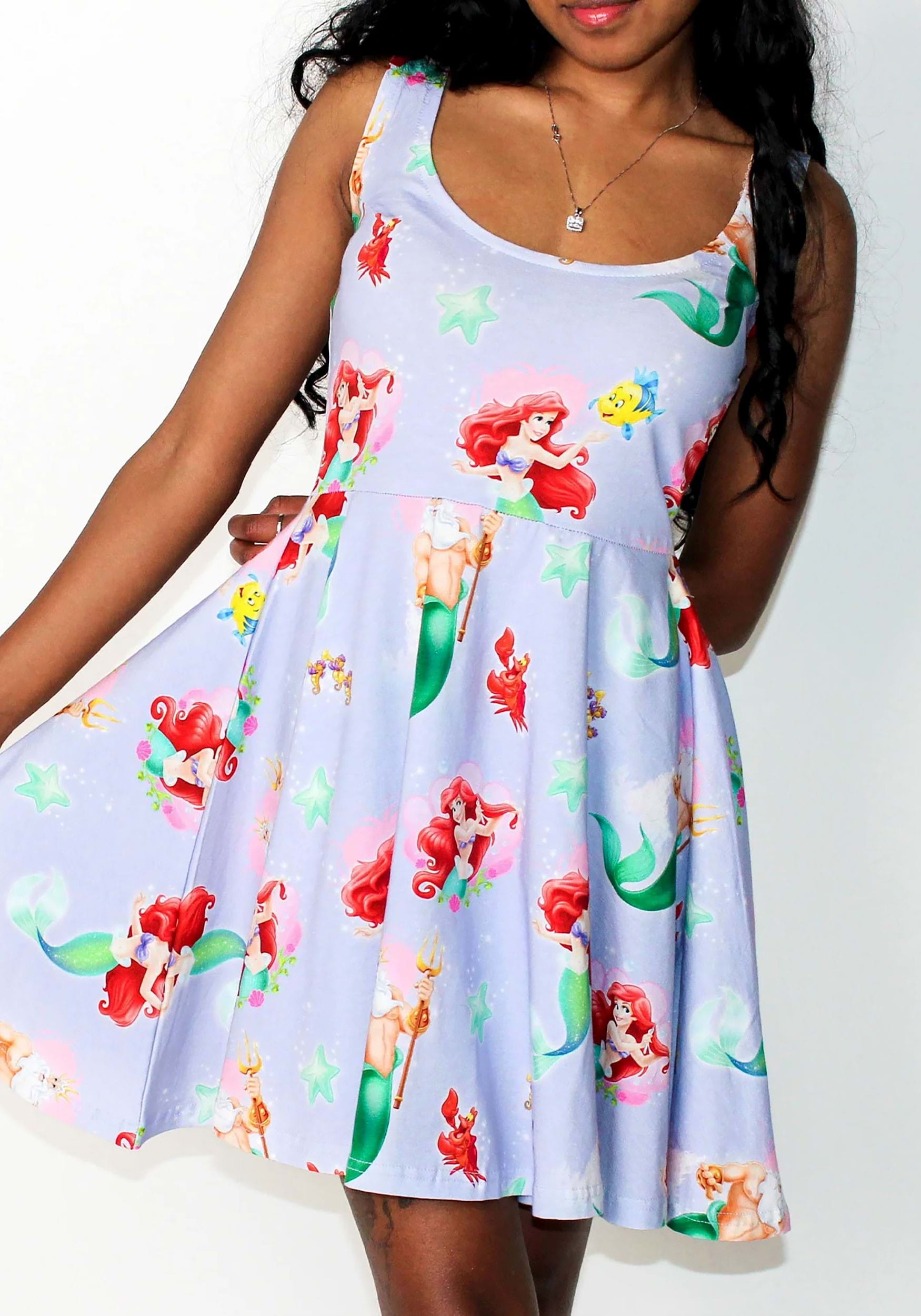 Cakeworthy The Little Mermaid Print Dress for Women 2 Cakeworthy The Little Mermaid Print Dress for Women