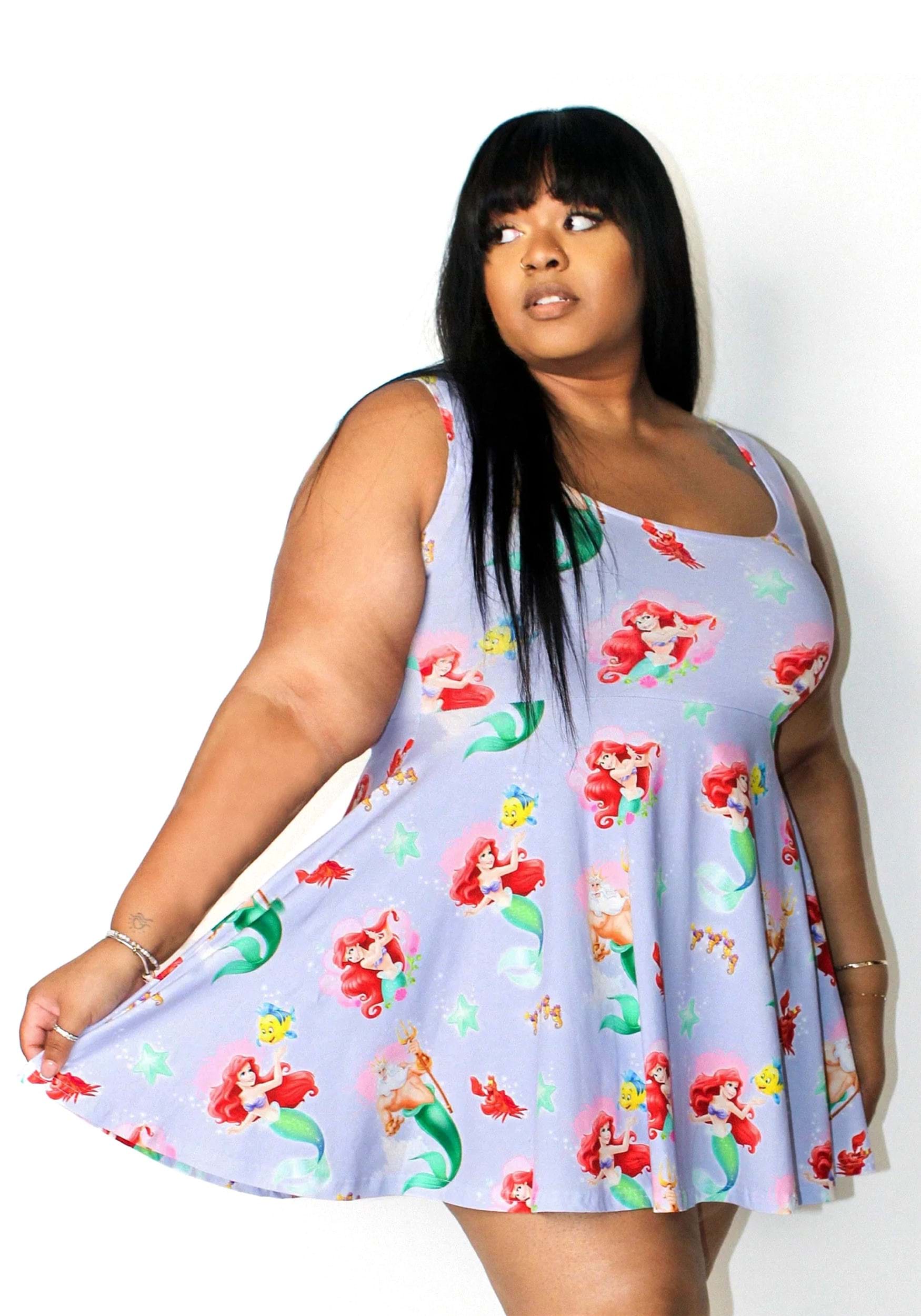 Cakeworthy The Little Mermaid Print Dress for Women 4 Cakeworthy The Little Mermaid Print Dress for Women