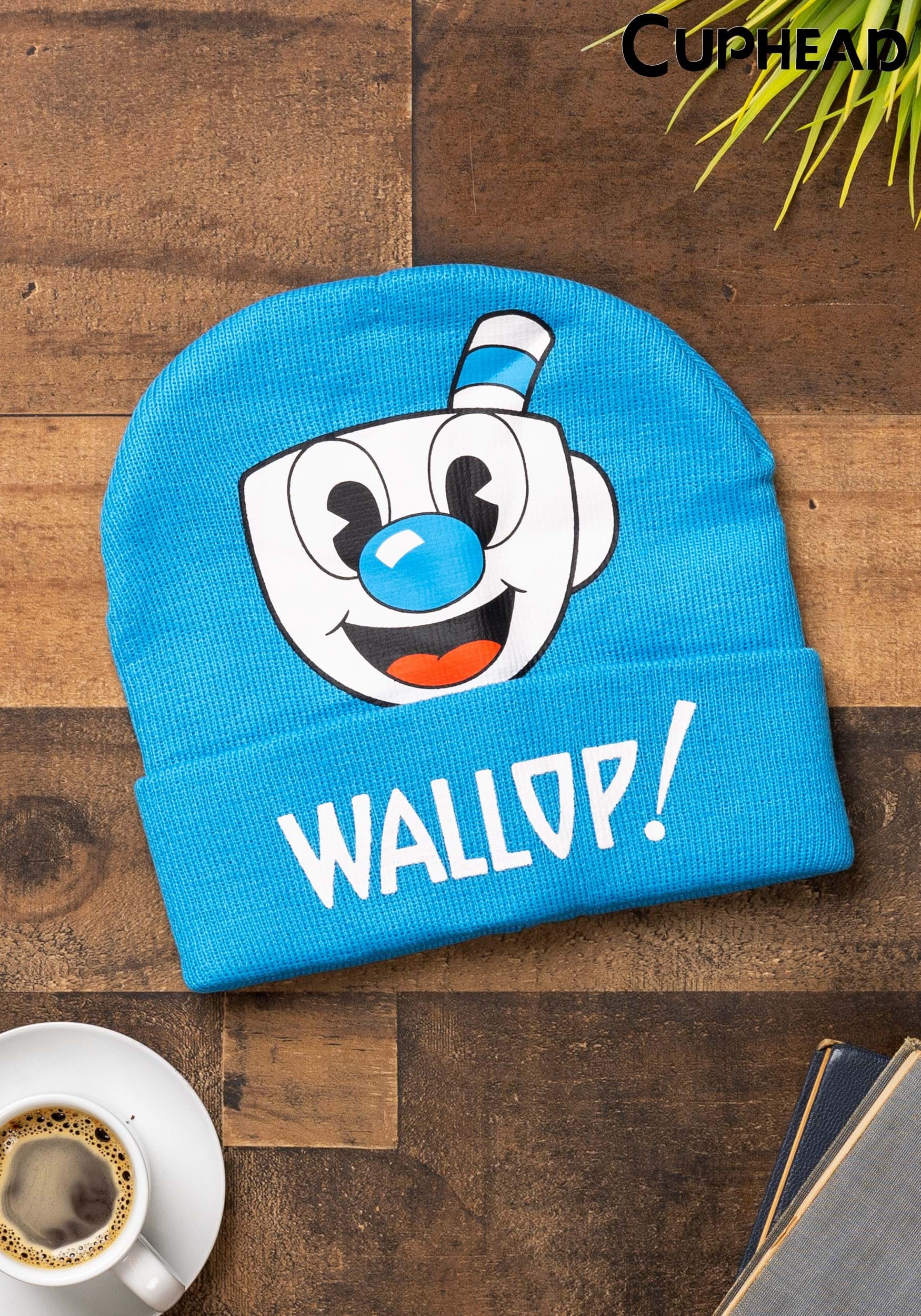 Mugman Printed Folded Cuff Knitted Winter Hat
